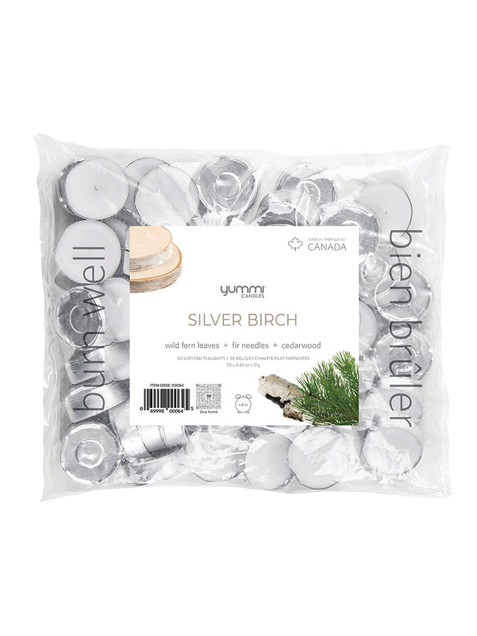 300 Silver Birch Scented Tealight Candles Bulk - Home Decor image 1