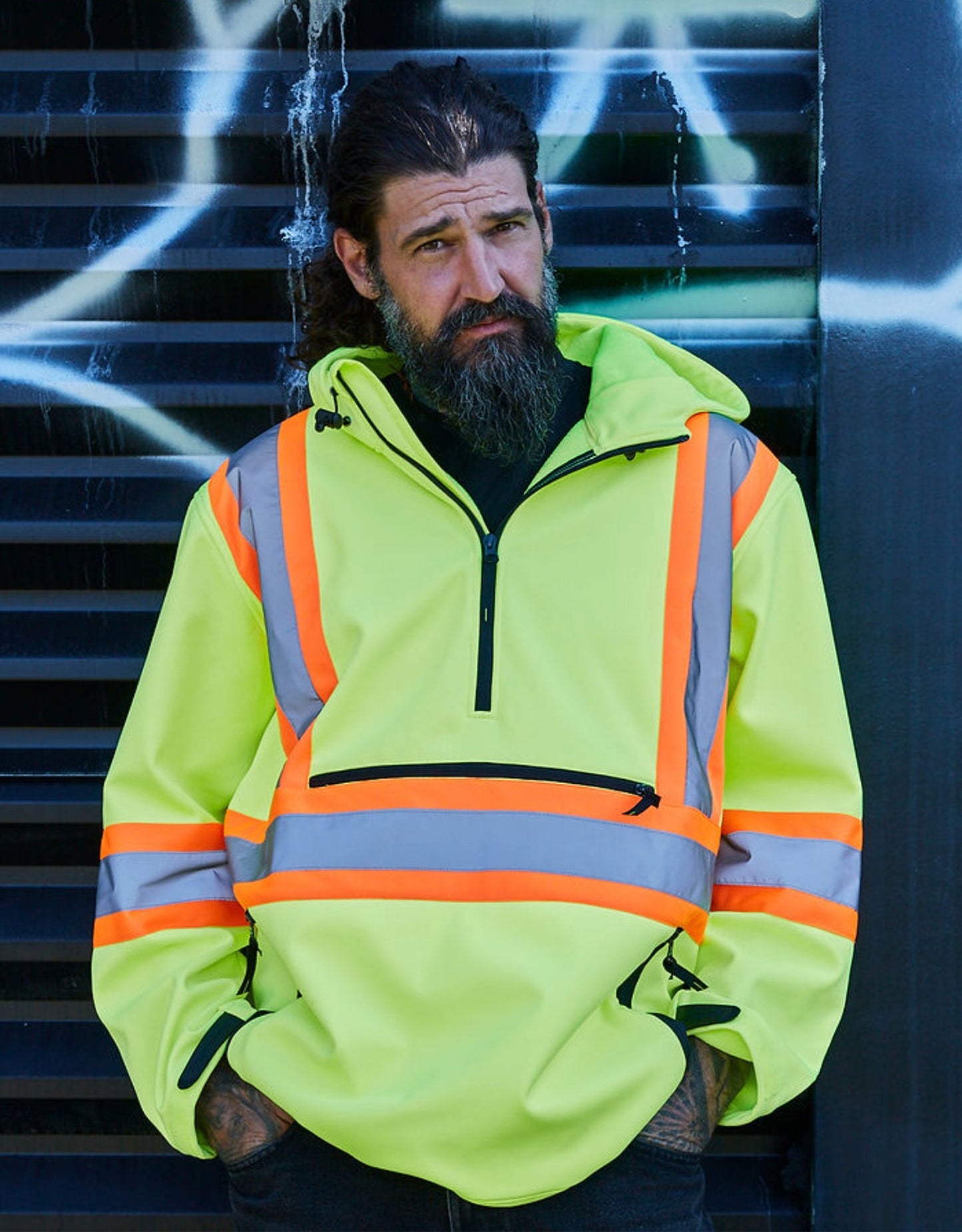 Forcefield Hi Vis Hooded Plaid Quilt-Lined Flannel Shirt Jacket - Apparel image 8