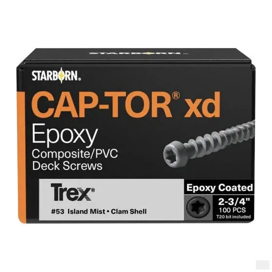 Deck Screws - Trex - Clam Shell and Island Mist - 2 3/4", 100/Pkg - Misc image 1