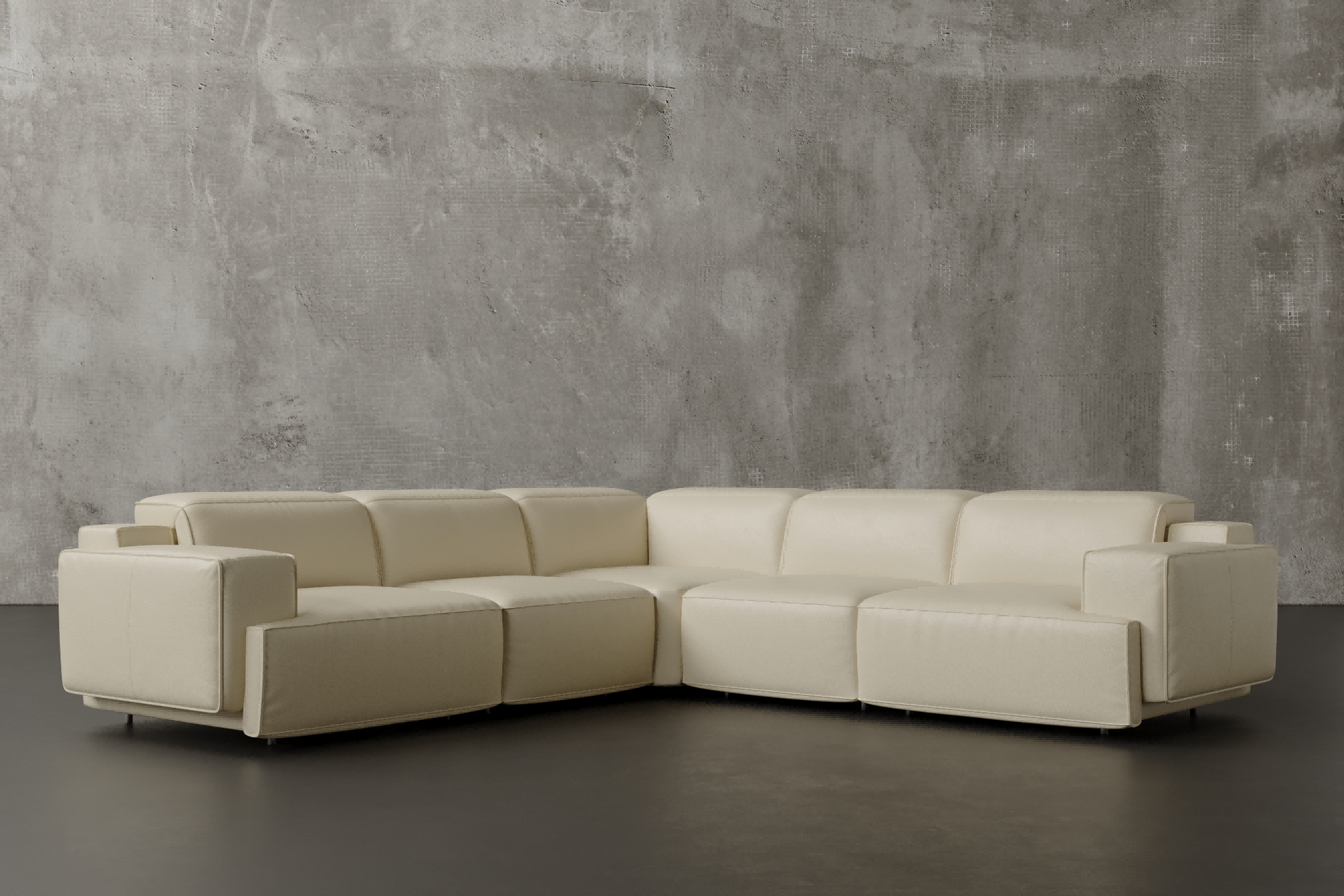 Bain 109" Leather L-Shape Corner Reclining Sofa - Misc image 2