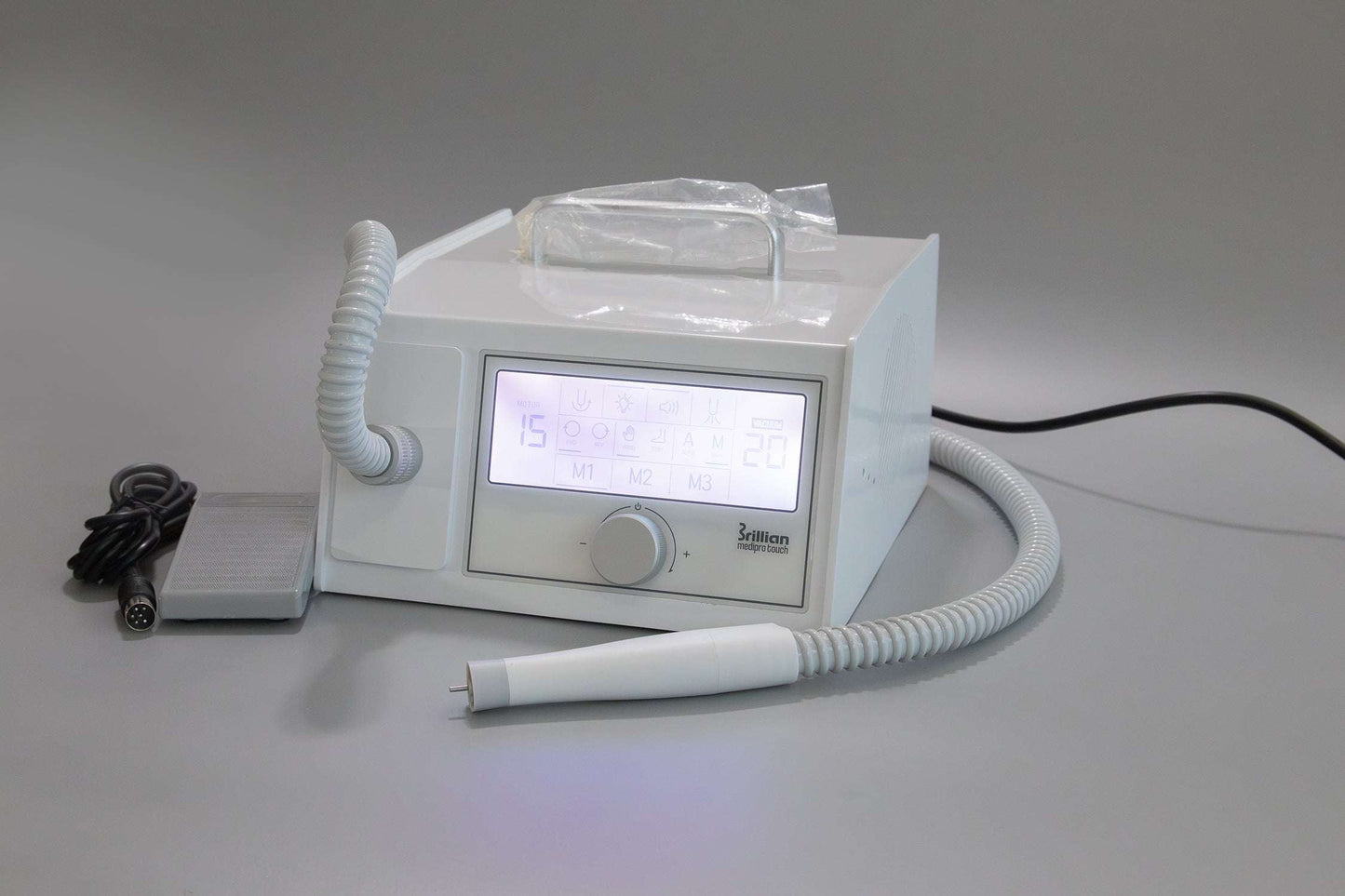 Saeshin MediPro Touch Vacuum Nail Drill (E-file) with Brushless handpiece Original 40,000 RPM perfect for Podiatry and Pedicure - Accessories image 7