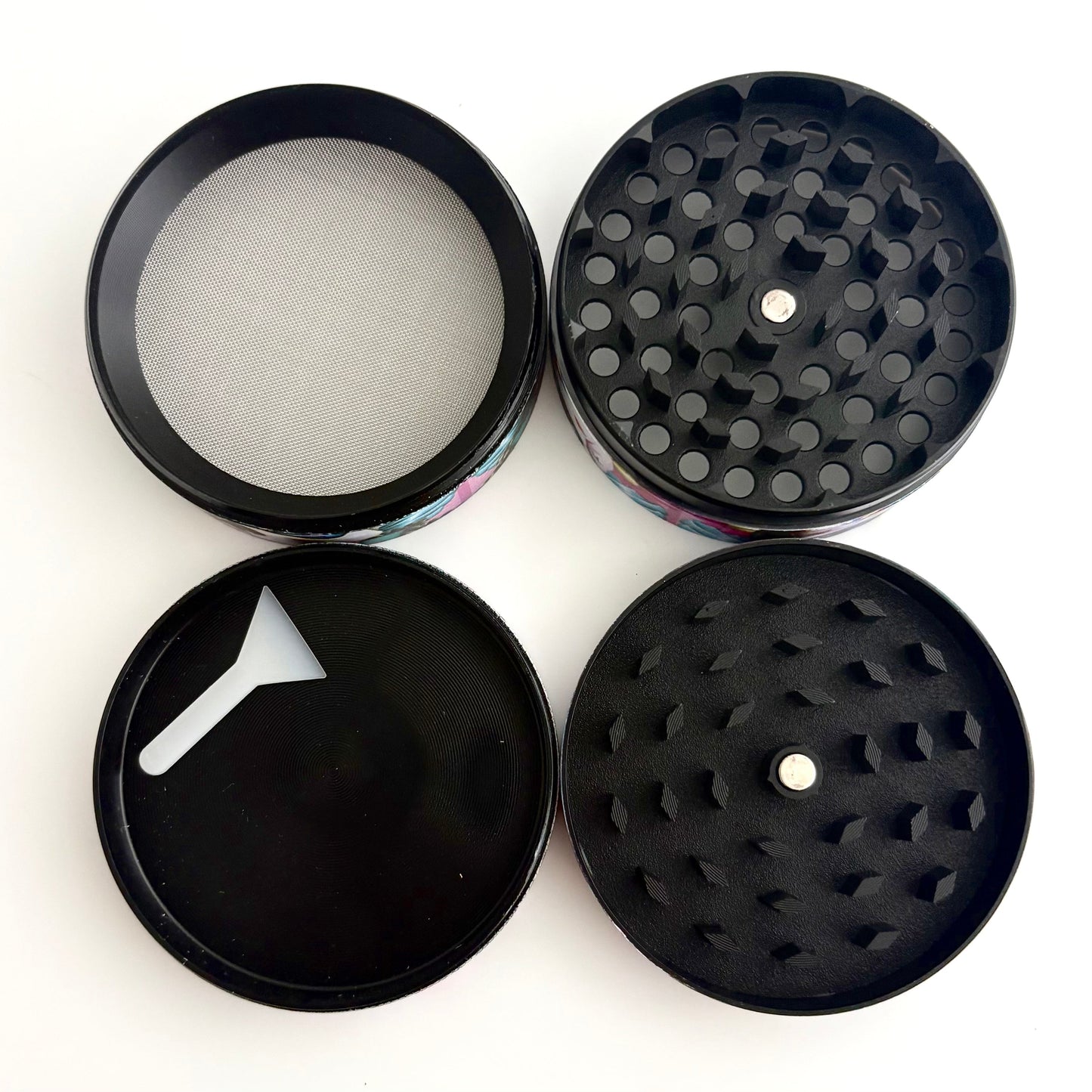 Marble Design Grinder 63*44mm 4 Parts-6CT - Jewelry image 8