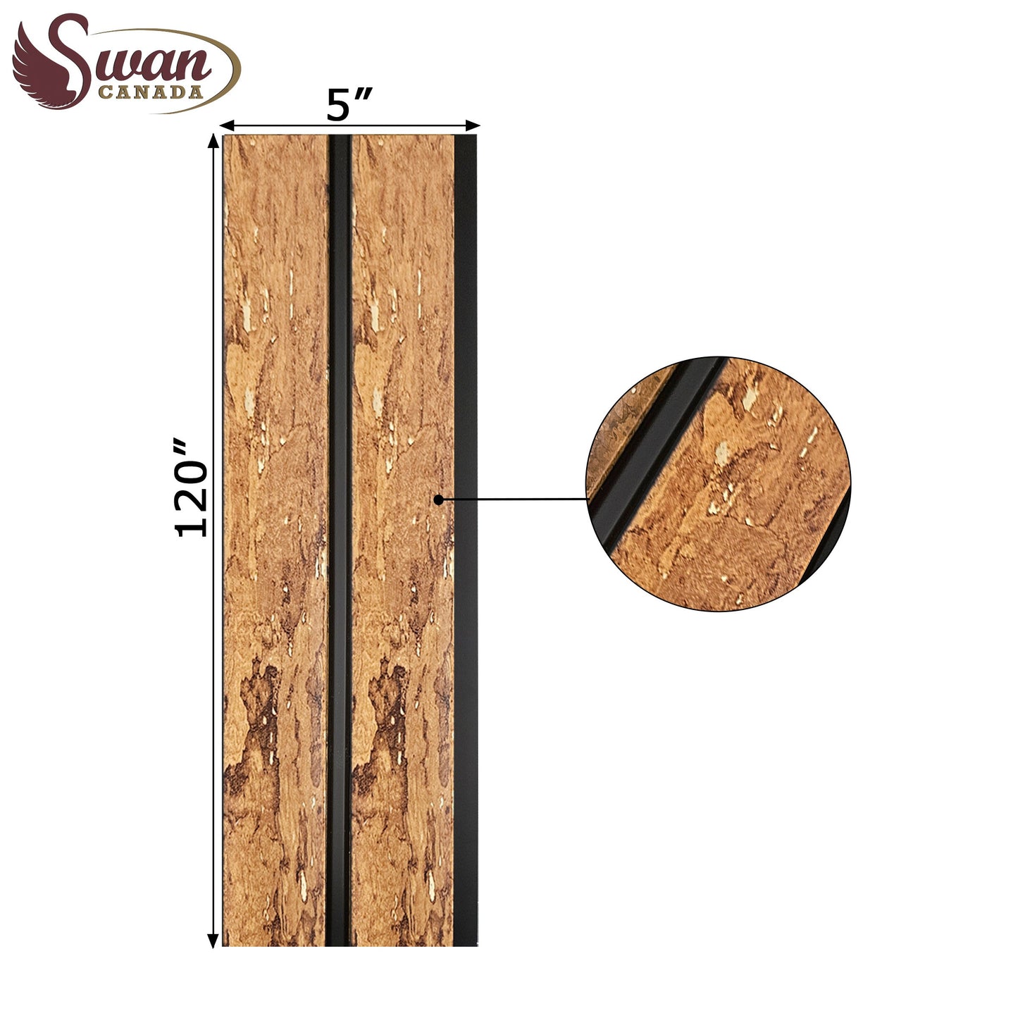 PS Fluted Panels, Honey oak, 20 Panels x 10 feet long. - Furniture image 3