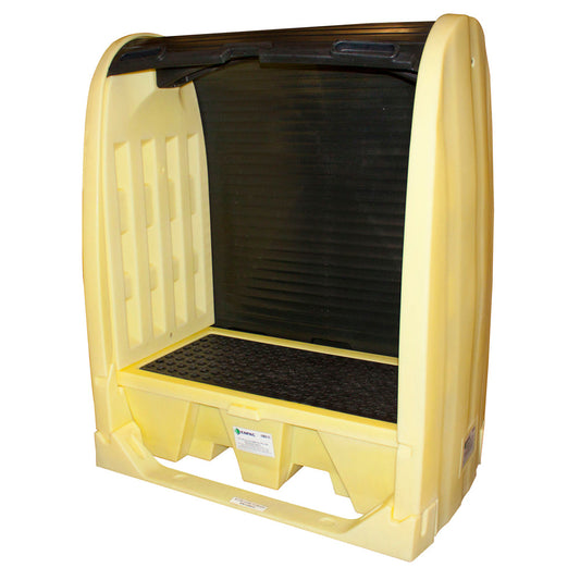 4062-YE 2 Drum Roll-Top Hardcover Spill Pallet, Yellow - Kitchen & Dining image 1