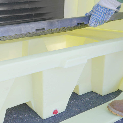 4062-YE 2 Drum Roll-Top Hardcover Spill Pallet, Yellow - Kitchen & Dining image 4