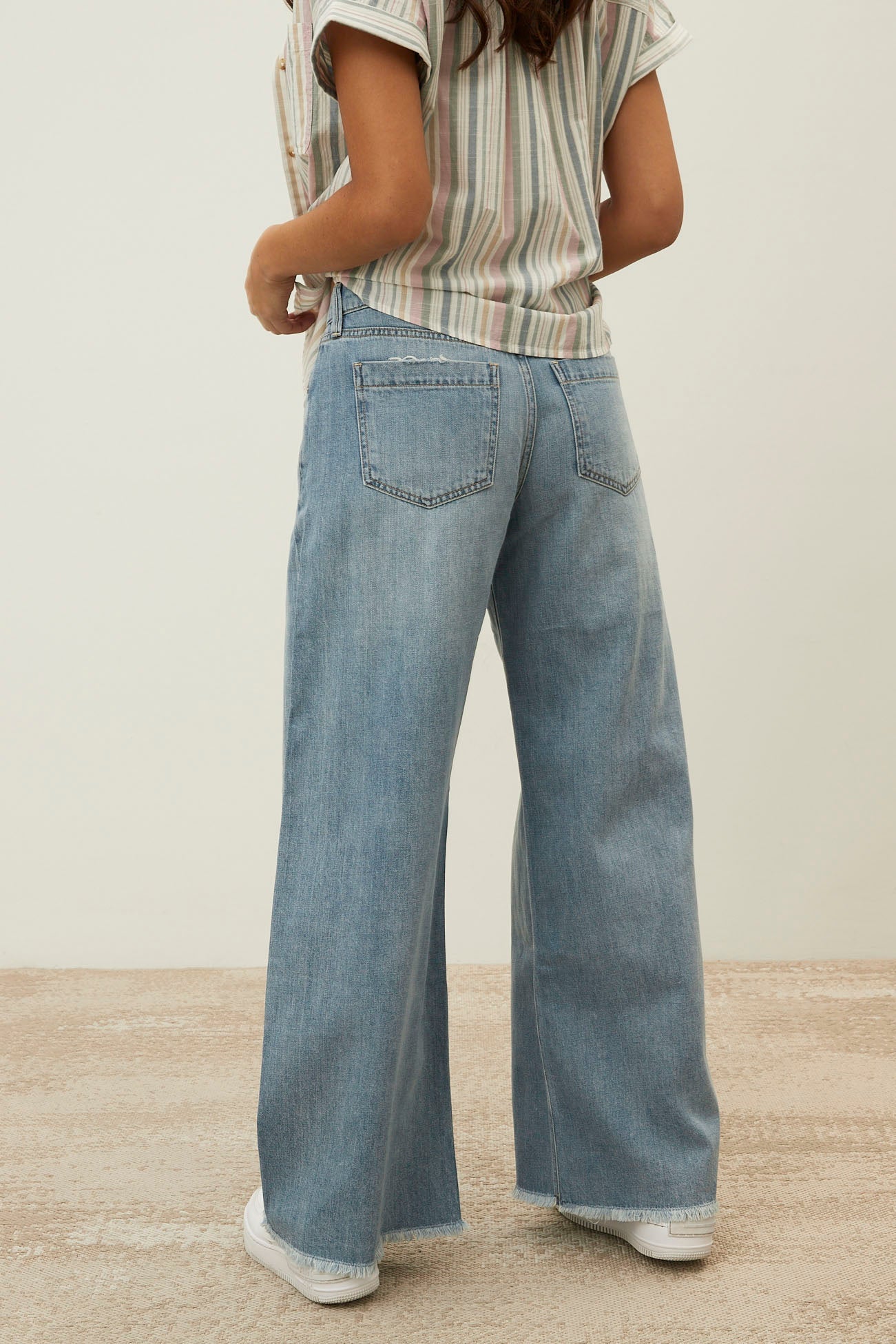 High Rise Linen Palazzo Jean - Misc image 1