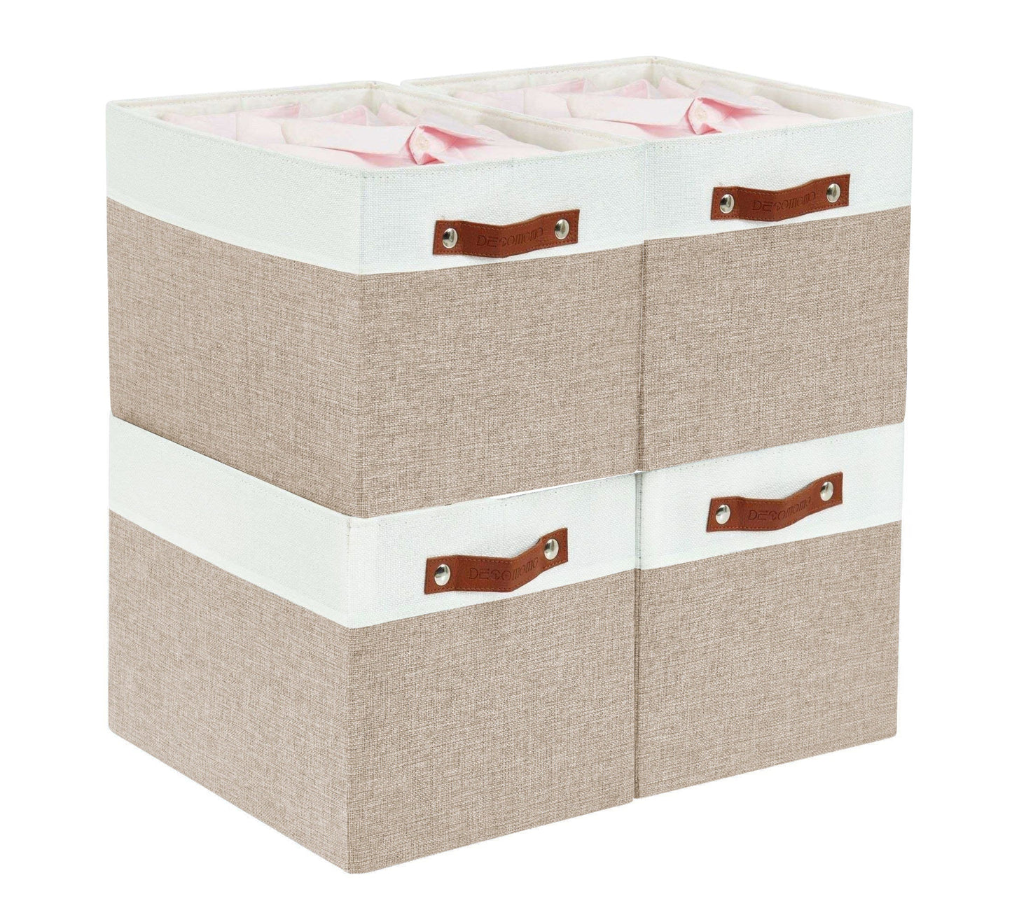 13x15 Fabric Storage Bins Collapsible Storage Basket | Sturdy Storage Organizer - Set of 4 - Misc image 1