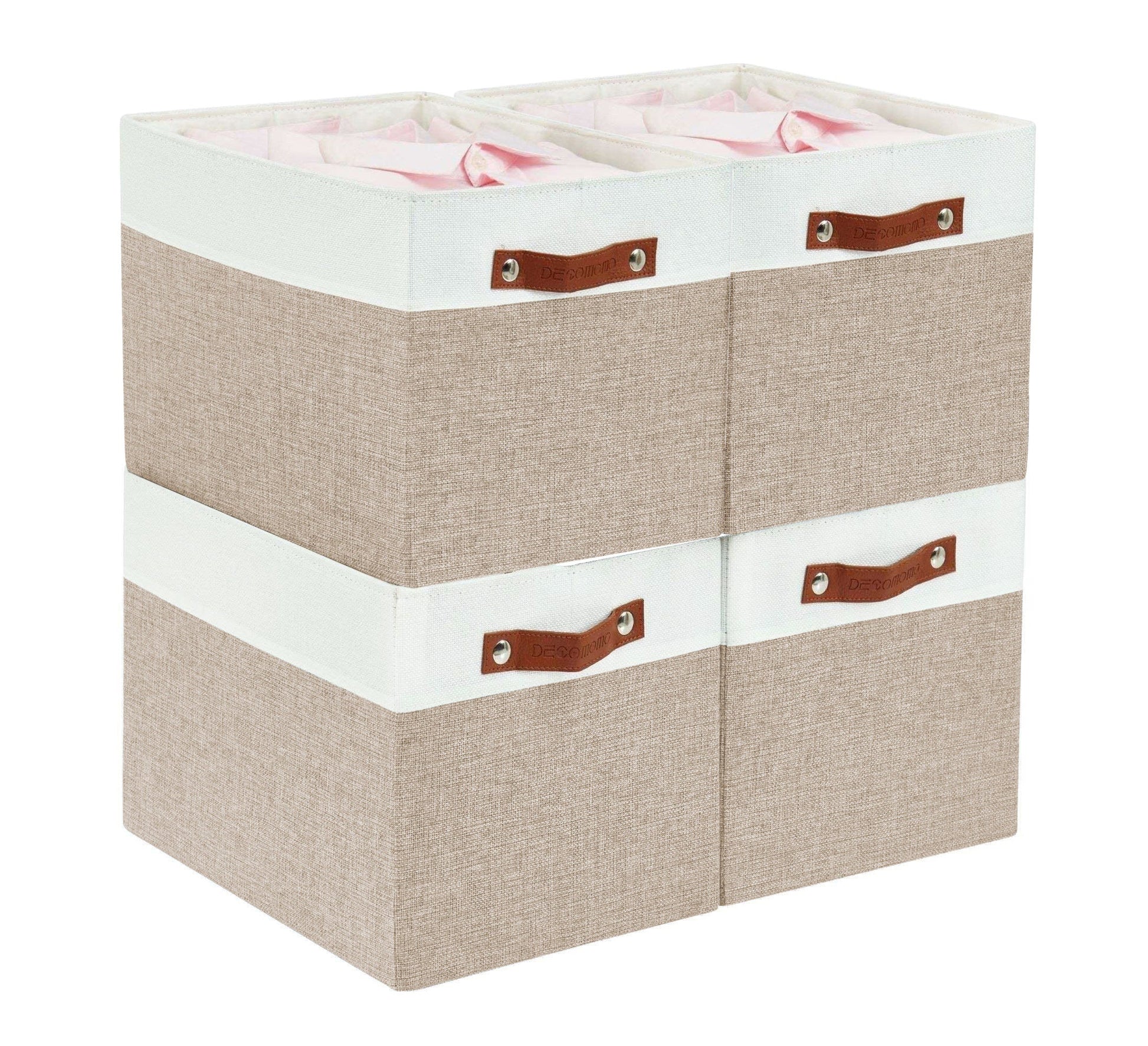 13x15 Fabric Storage Bins Collapsible Storage Basket | Sturdy Storage Organizer - Set of 4 - Misc image 1