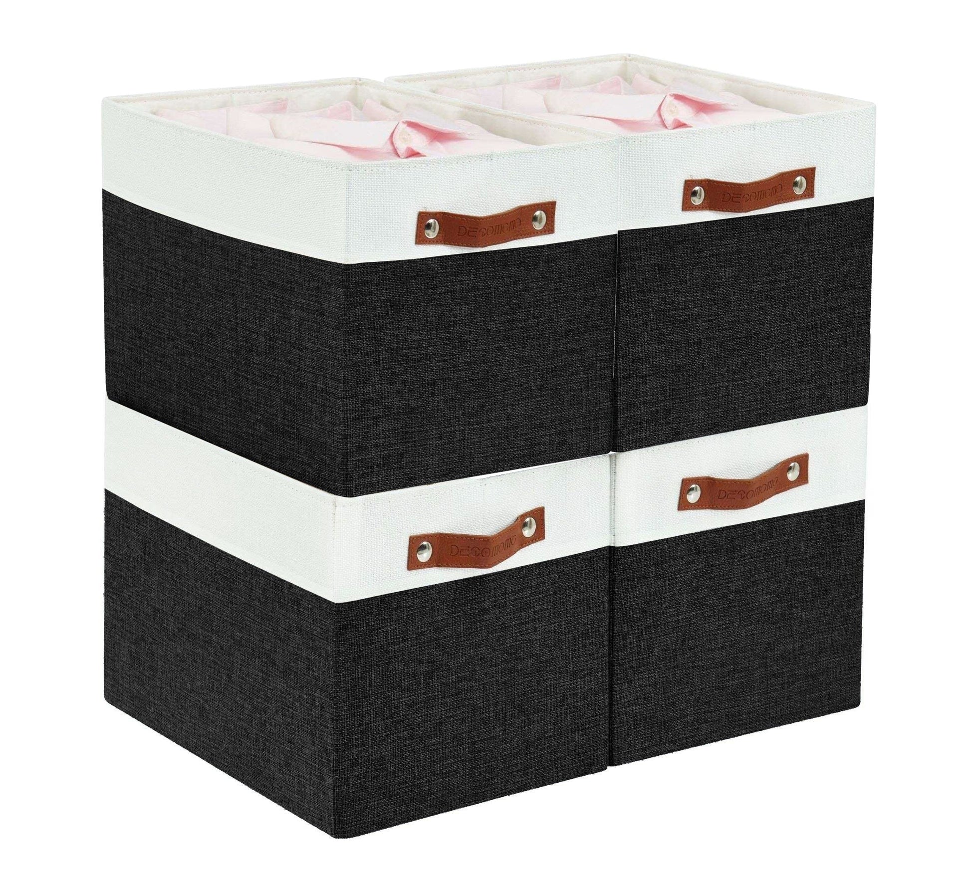 13x15 Fabric Storage Bins Collapsible Storage Basket | Sturdy Storage Organizer - Set of 4 - Misc image 9