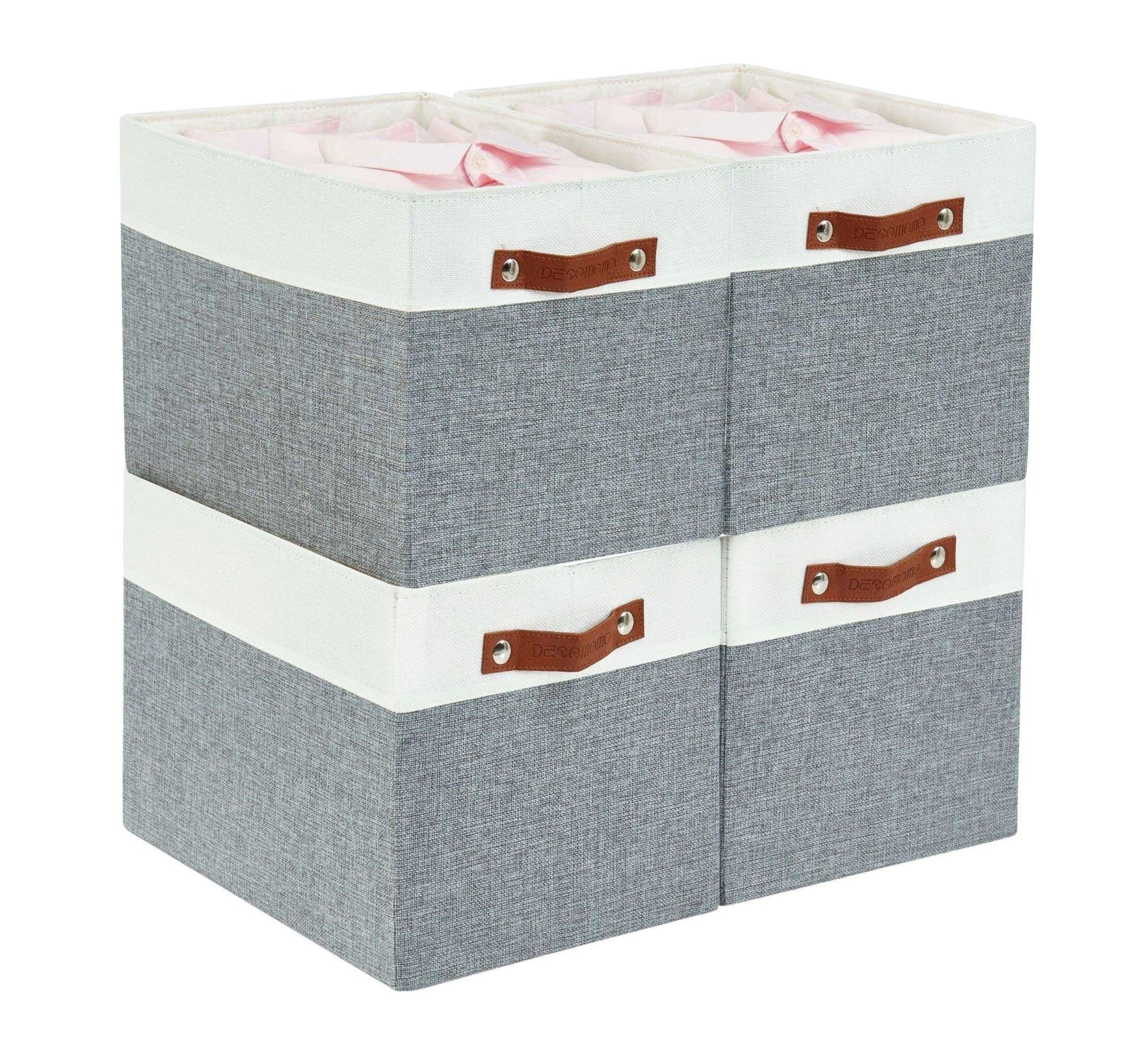 13x15 Fabric Storage Bins Collapsible Storage Basket | Sturdy Storage Organizer - Set of 4 - Misc image 17