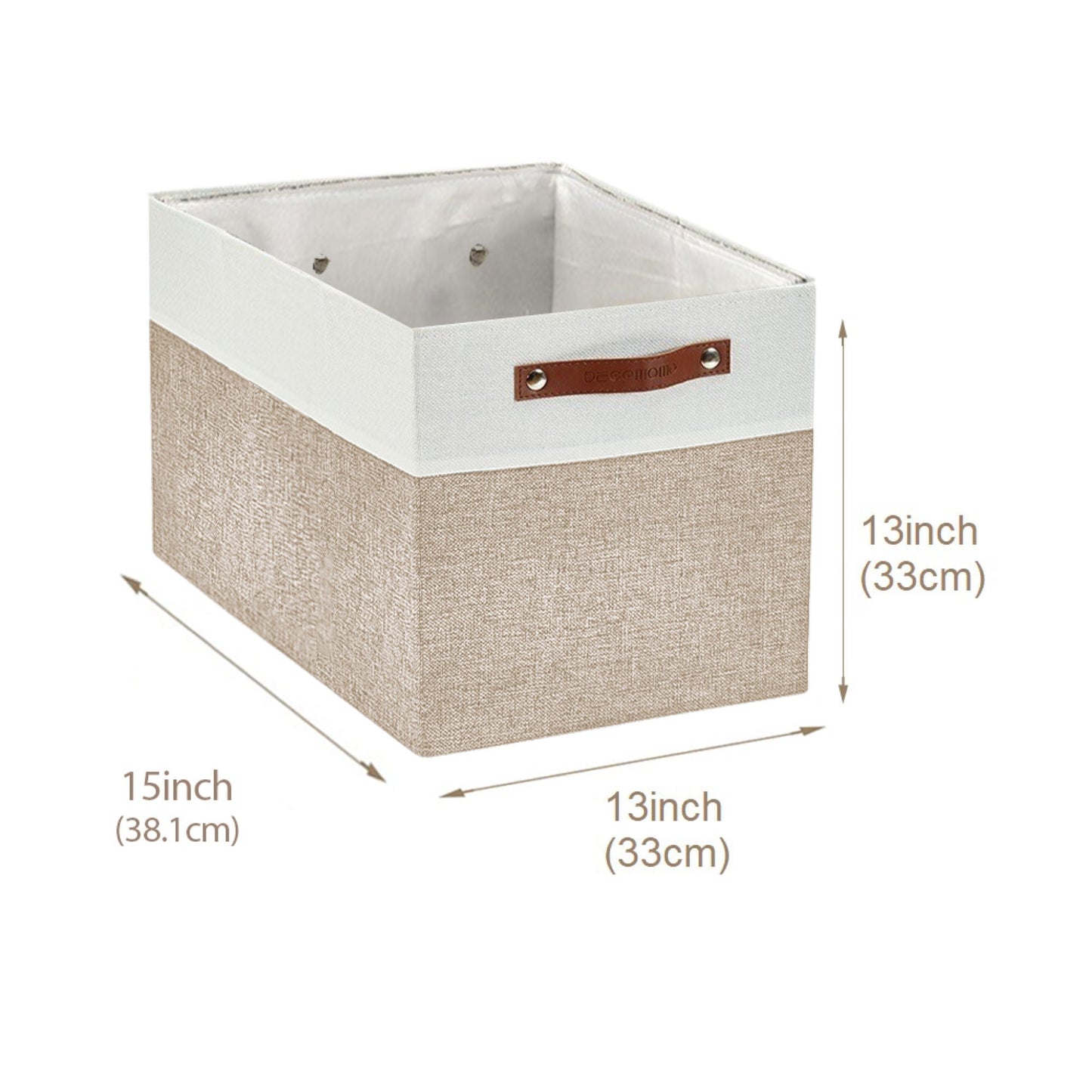 13x15 Fabric Storage Bins Collapsible Storage Basket | Sturdy Storage Organizer - Set of 4 - Misc image 8