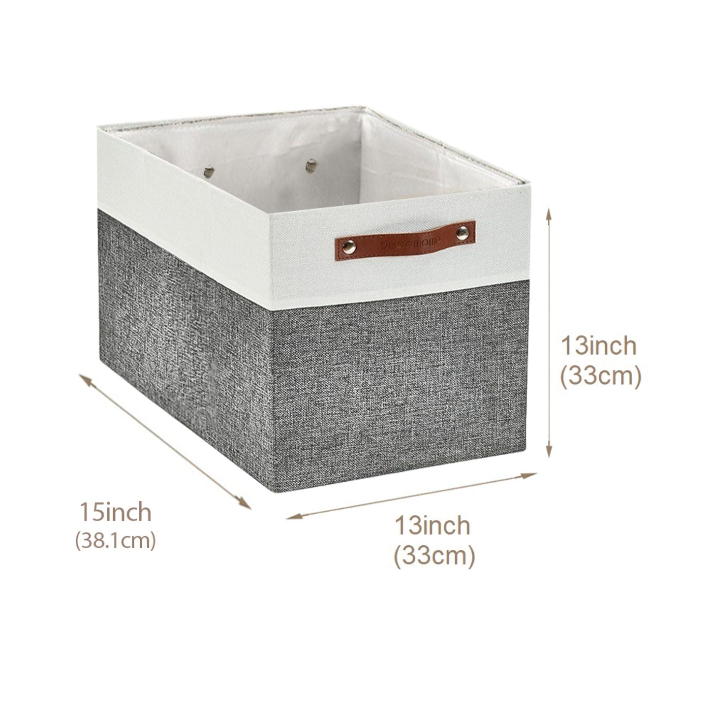13x15 Fabric Storage Bins Collapsible Storage Basket | Sturdy Storage Organizer - Set of 4 - Misc image 18