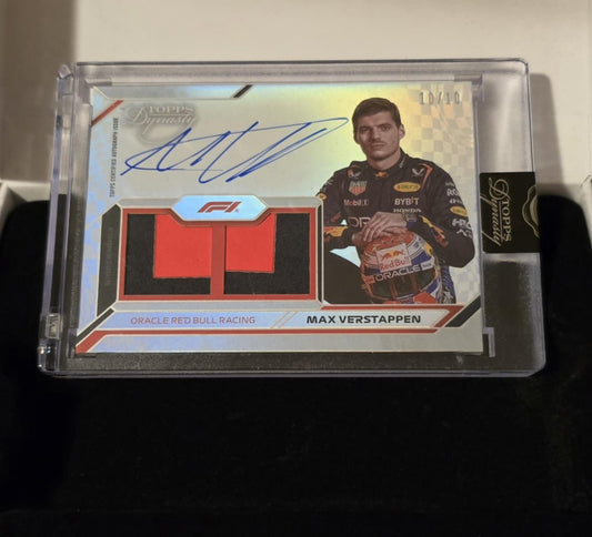 Topps Dynasty 2024 - Max Verstappen Autograph Patch #10/10 - Collectibles image 1