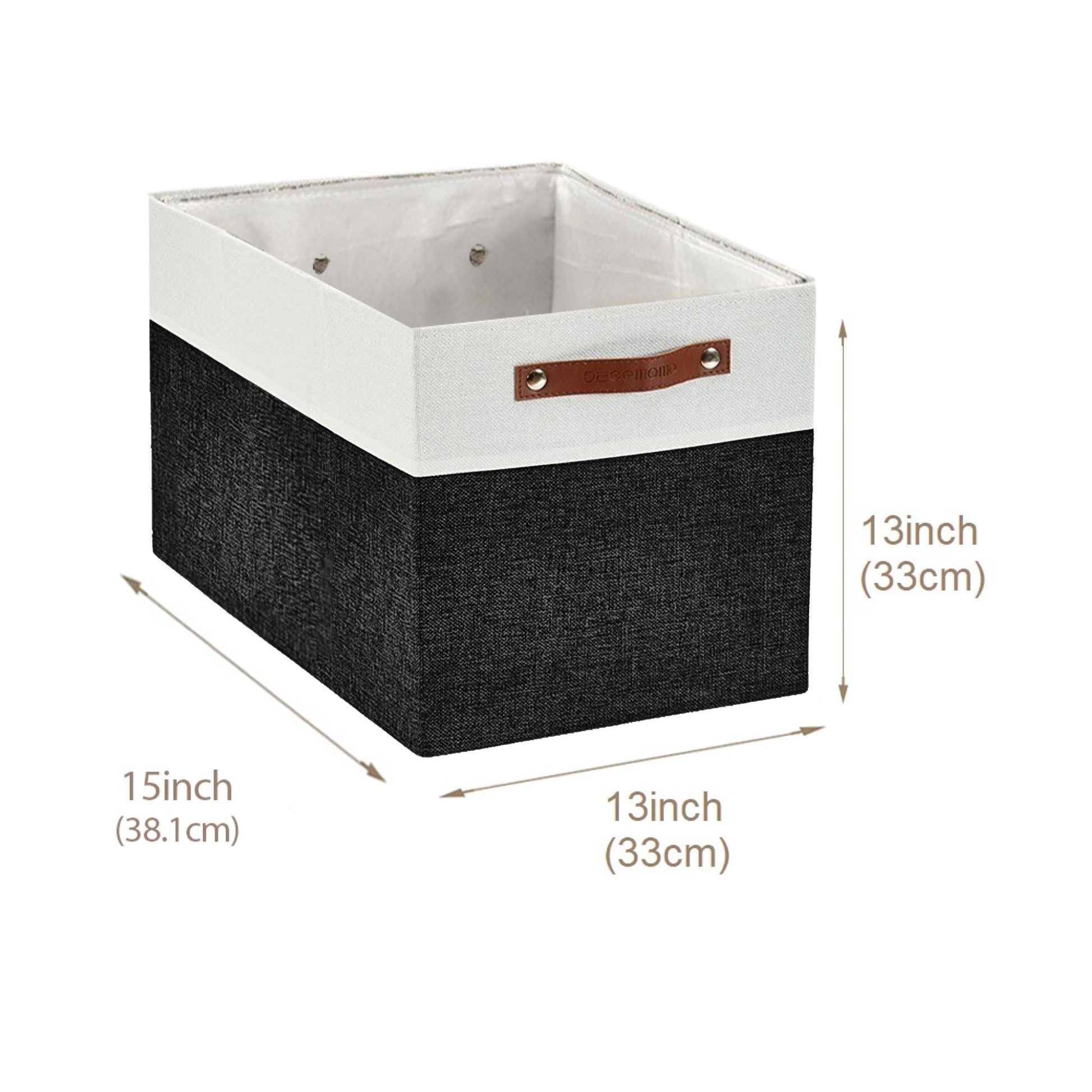 13x15 Fabric Storage Bins Collapsible Storage Basket | Sturdy Storage Organizer - Set of 4 - Misc image 11