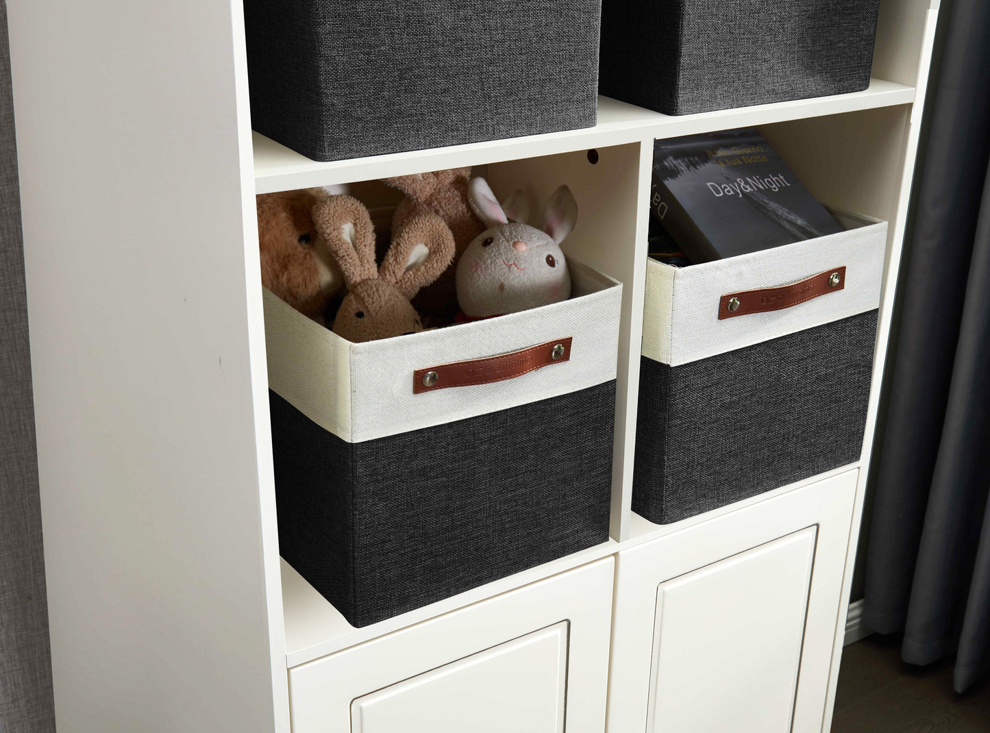 13x15 Fabric Storage Bins Collapsible Storage Basket | Sturdy Storage Organizer - Set of 4 - Misc image 16