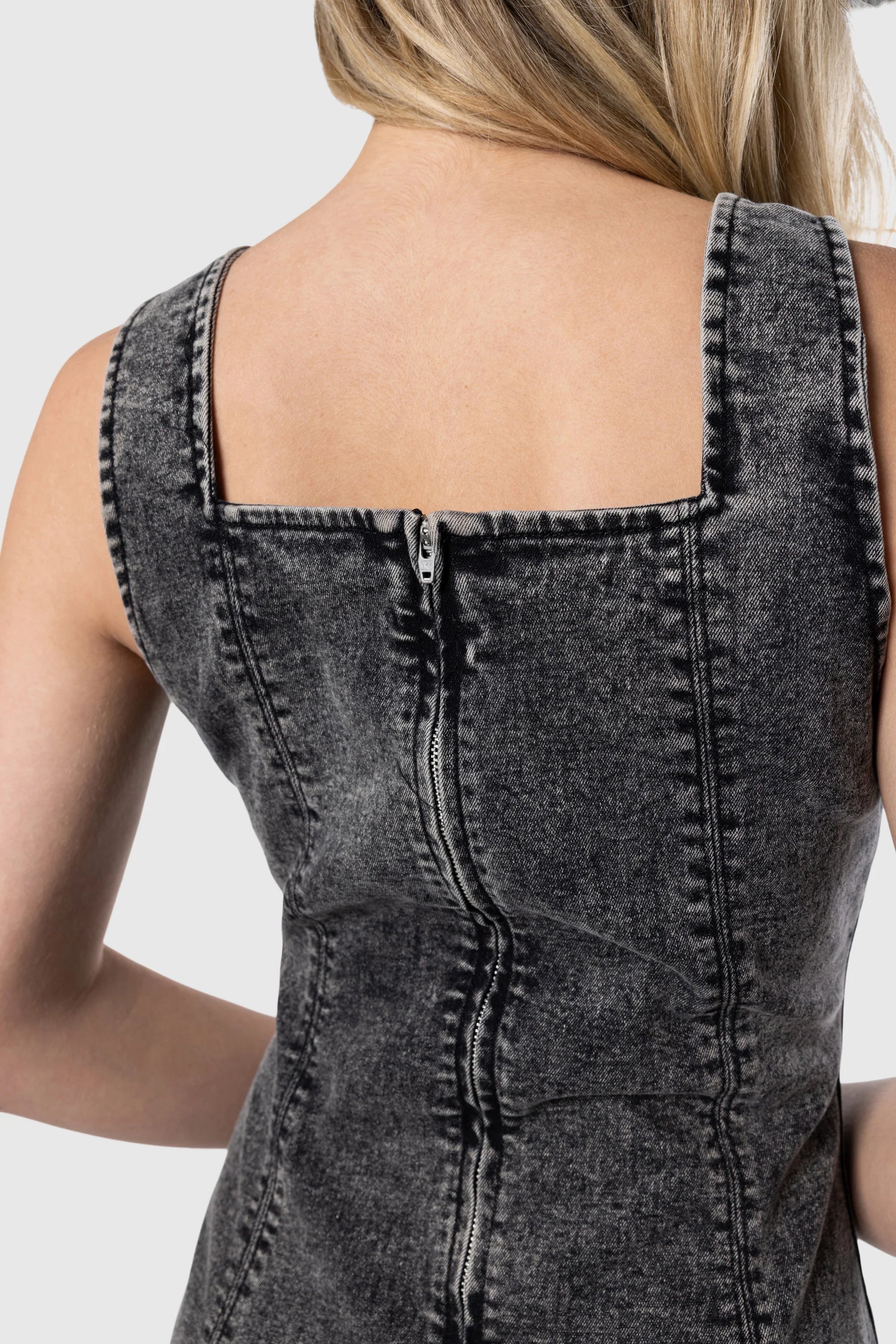 Denim Tank Dress - Shoes image 8