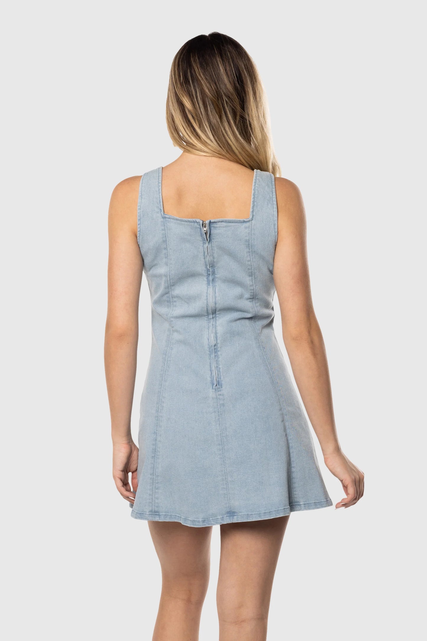 Denim Tank Dress - Shoes image 3