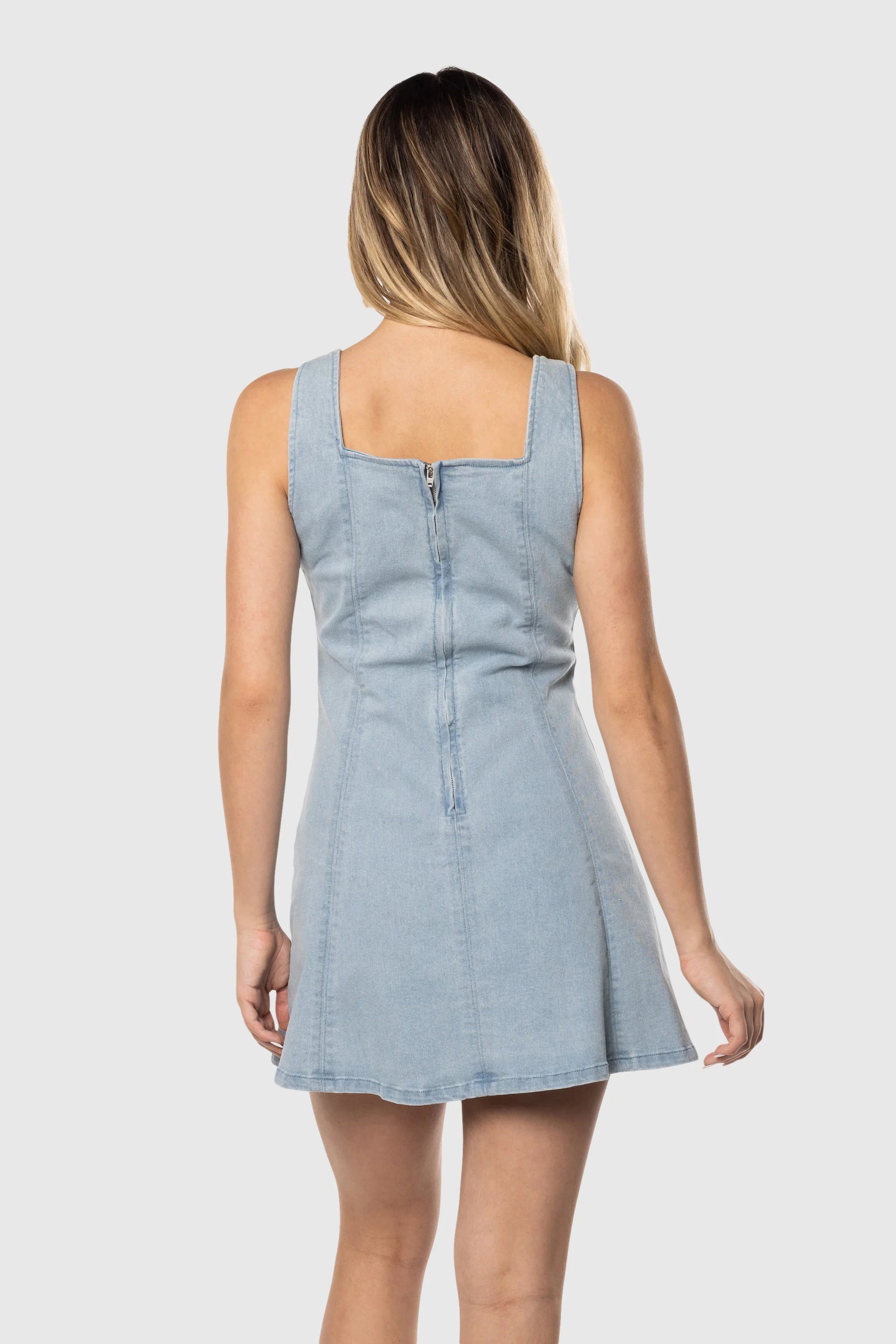 Denim Tank Dress - Shoes image 3
