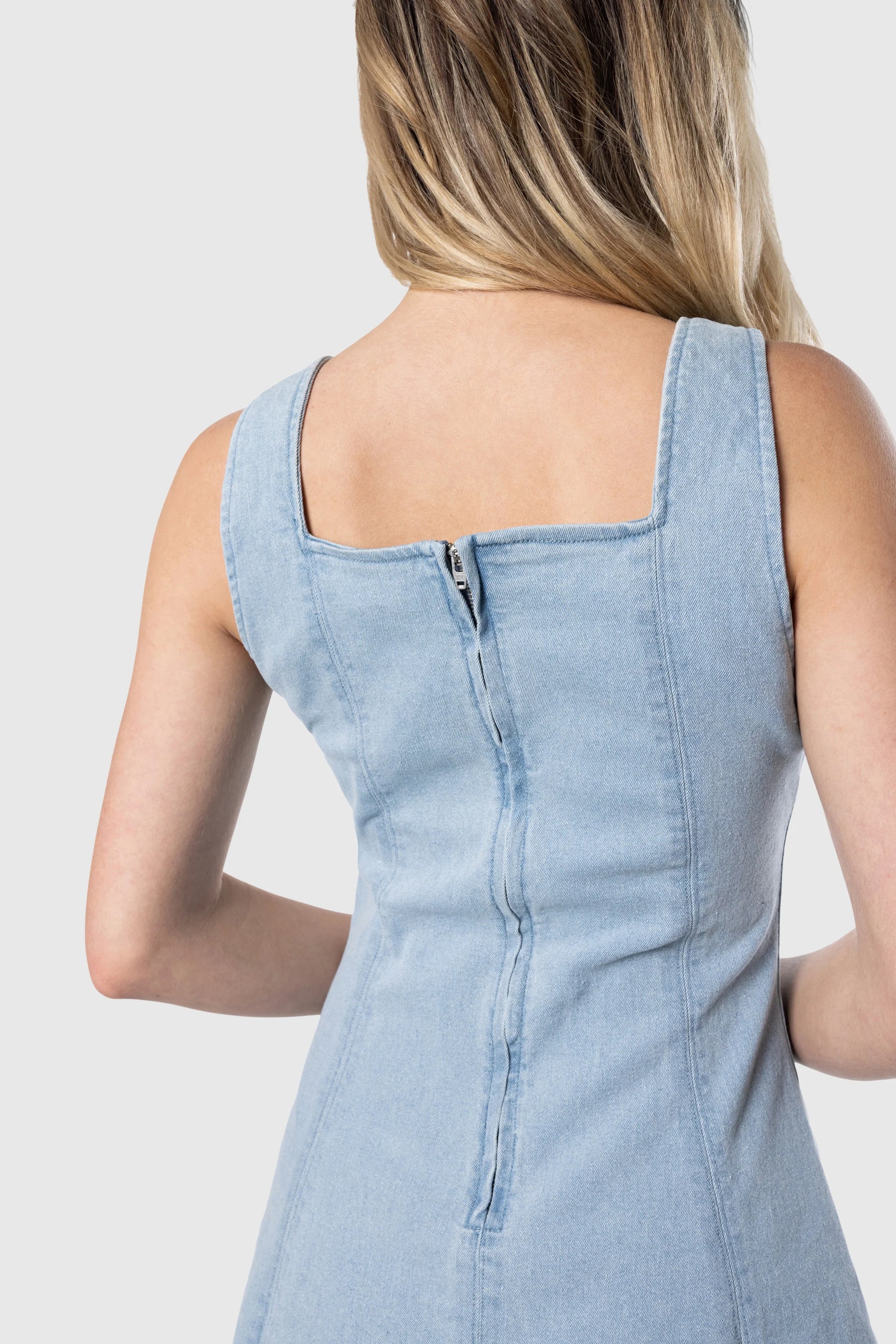 Denim Tank Dress - Shoes image 4