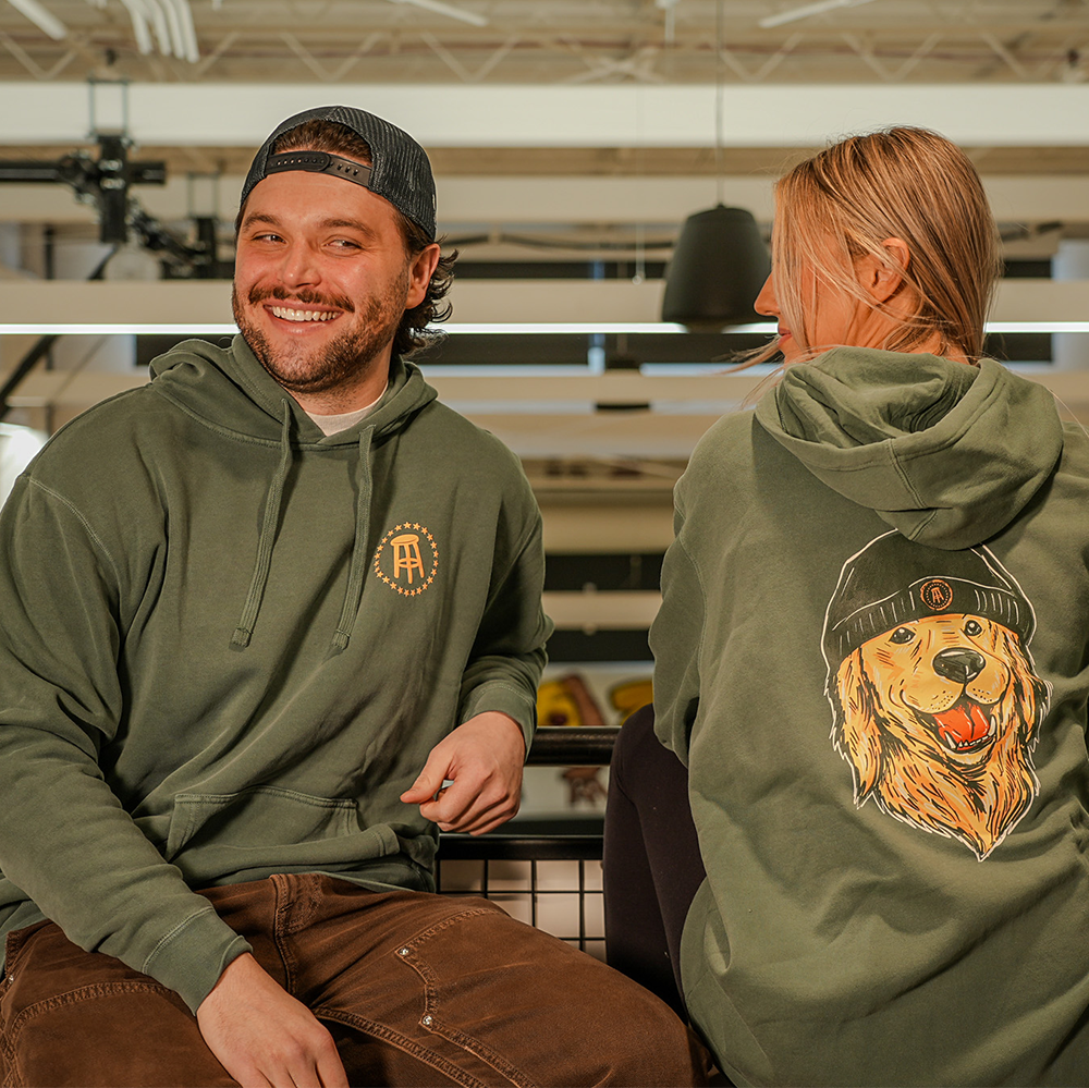 Winter Dog Pigment Dyed Hoodie - Apparel image 5