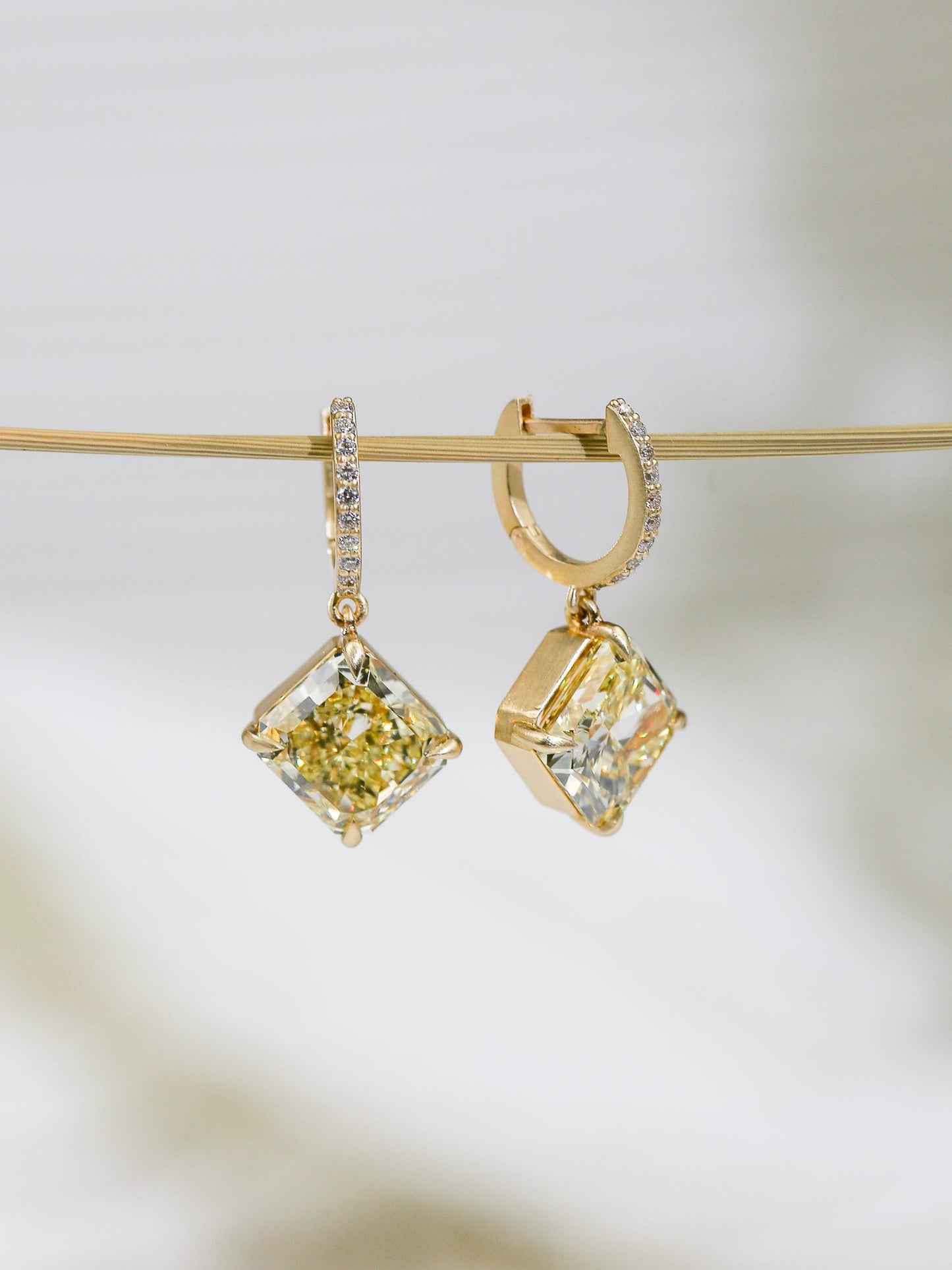 Fancy Yellow Kite Earrings - Misc image 4
