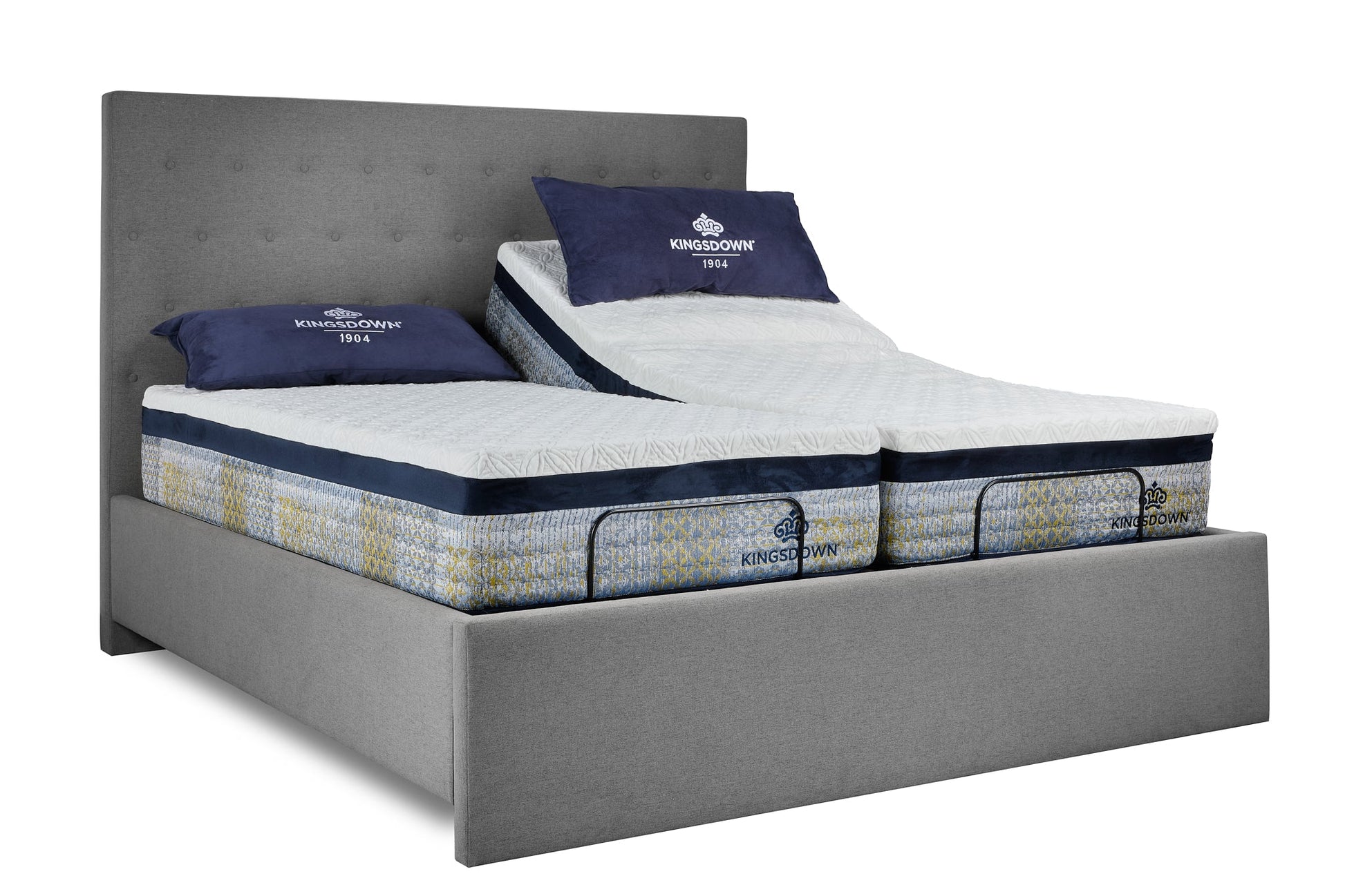 Kingsdown Empress Split King Adjustable Bed Package - Bedding image 2