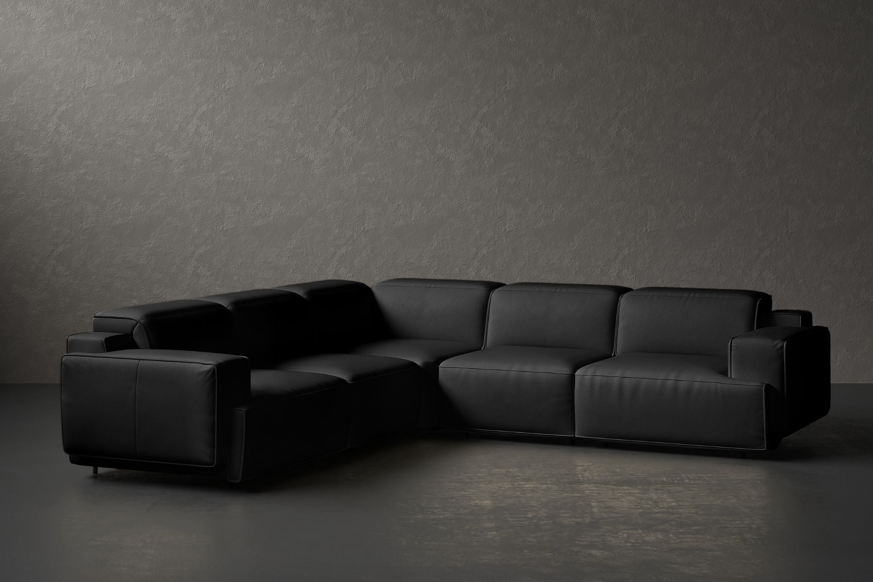 Bain 109" Leather L-Shape Corner Reclining Sofa - Misc image 9