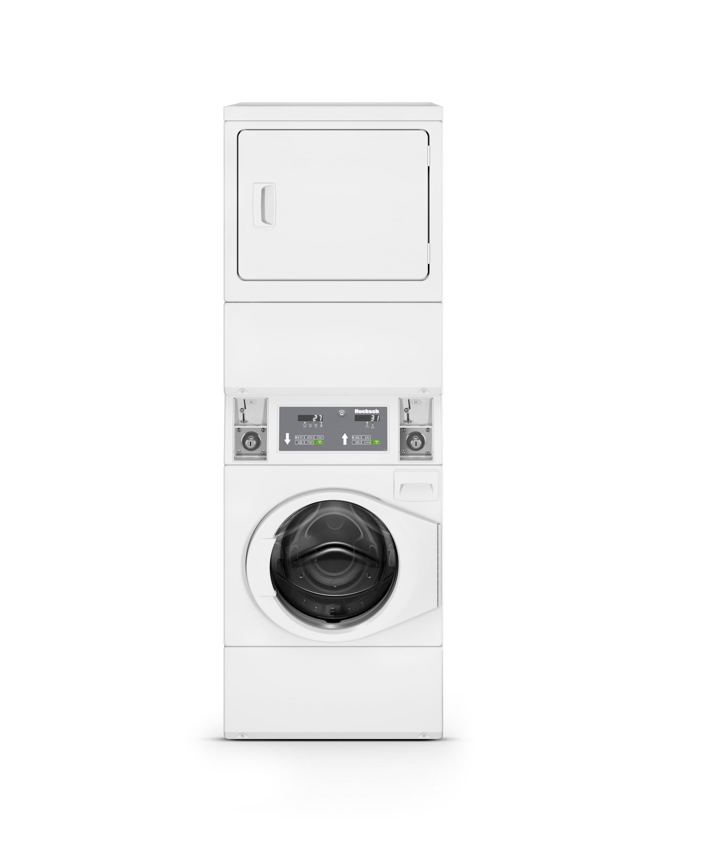 HUEBSCH COIN OPERATED STACK WASHER/DRYER - ELECTRONIC - Misc image 1