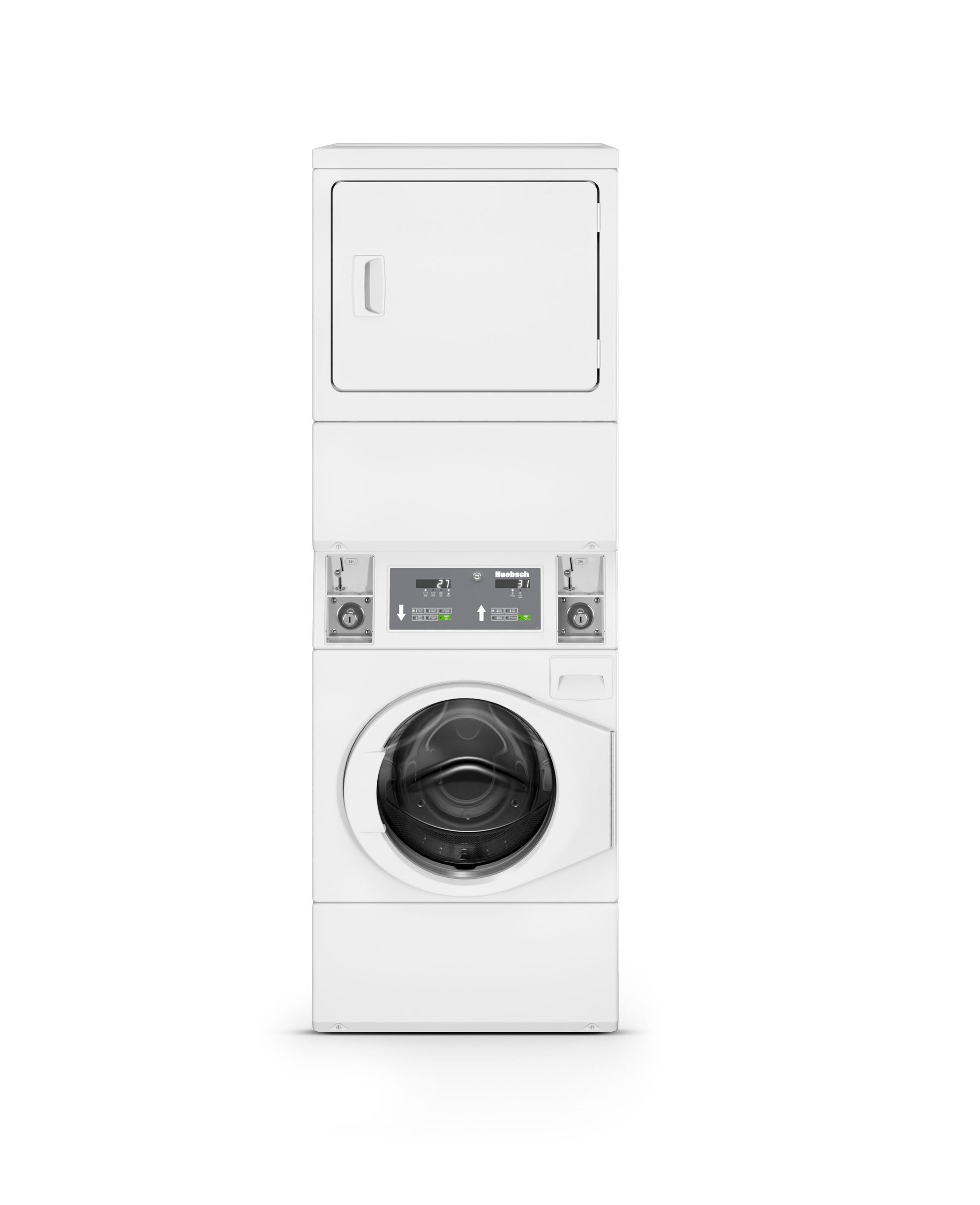 HUEBSCH COIN OPERATED STACK WASHER/DRYER - ELECTRONIC - Misc image 1