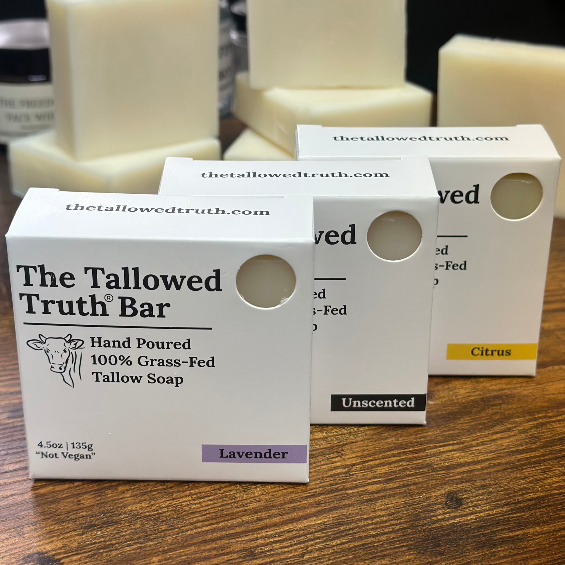 The Tallowed Truth Bar - Tallow Soap 3 Pack - Misc image 1