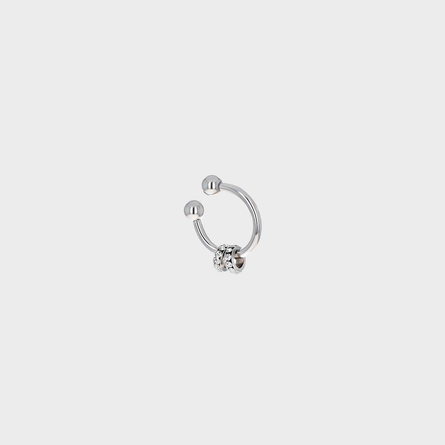 Justine Clenquet Bless Crystal Earcuff - Palladium - Jewelry image 1