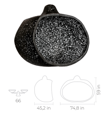 Walnut Hanging Nest Chair - Furniture image 10