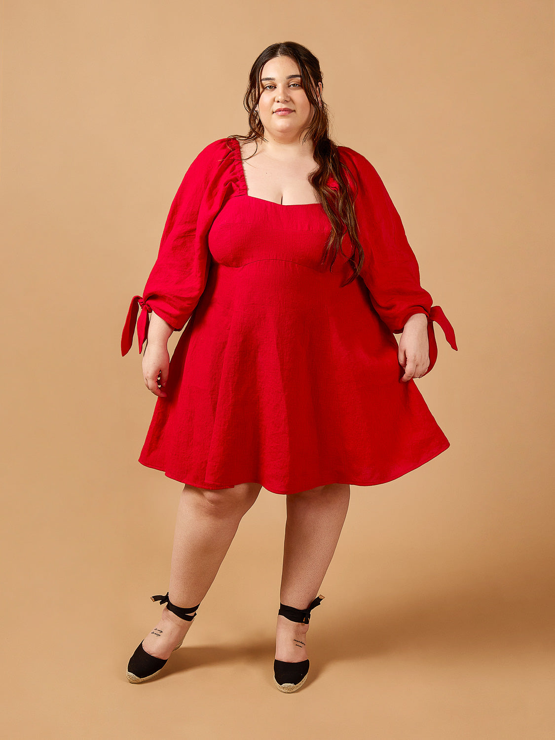 Lilas Dress Kit | Tomato Midweight European Linen - Misc image 2