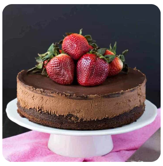Dark Chocolate Mousse Cake - Home Decor image 1