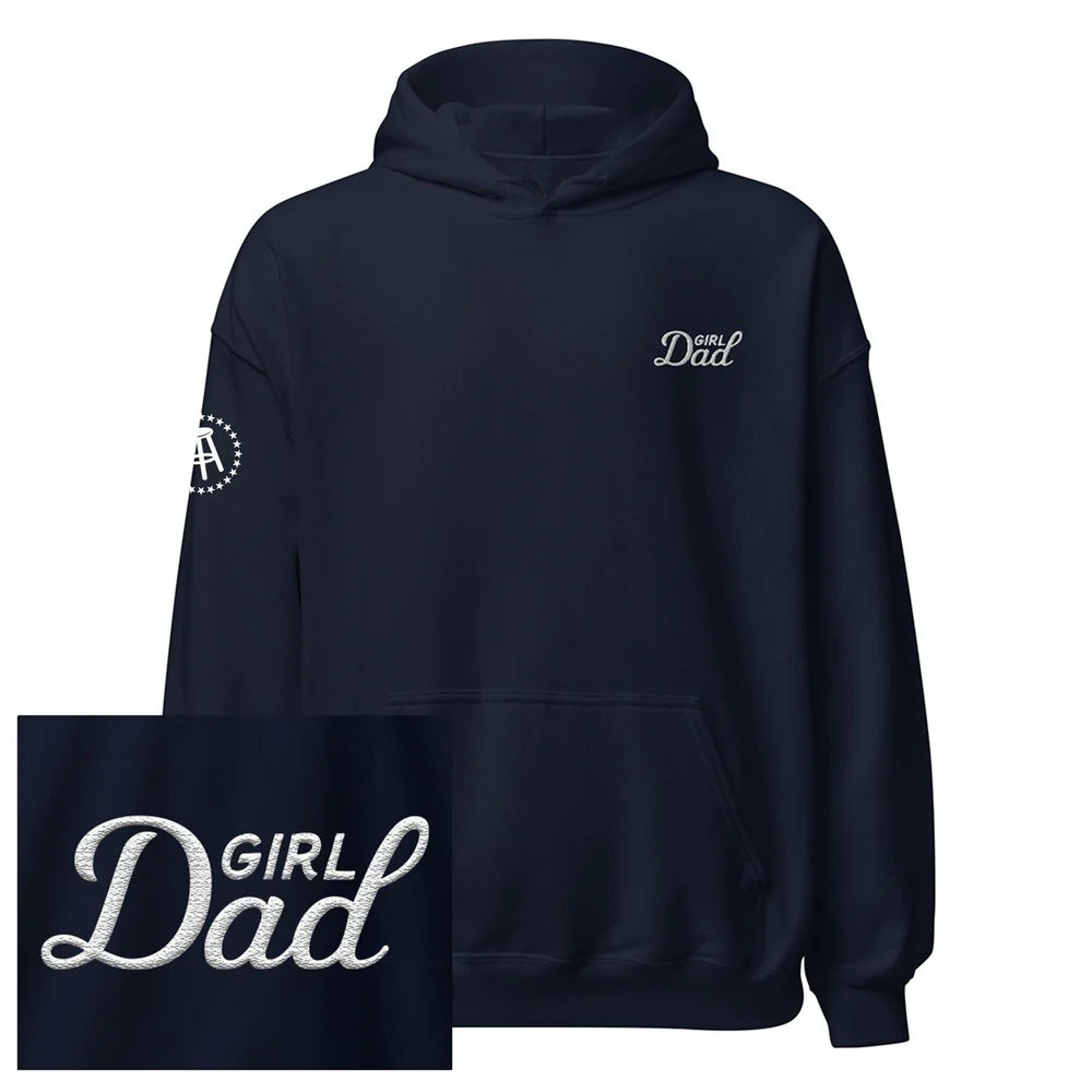 Girl Dad Embroidered Hoodie - Apparel image 3