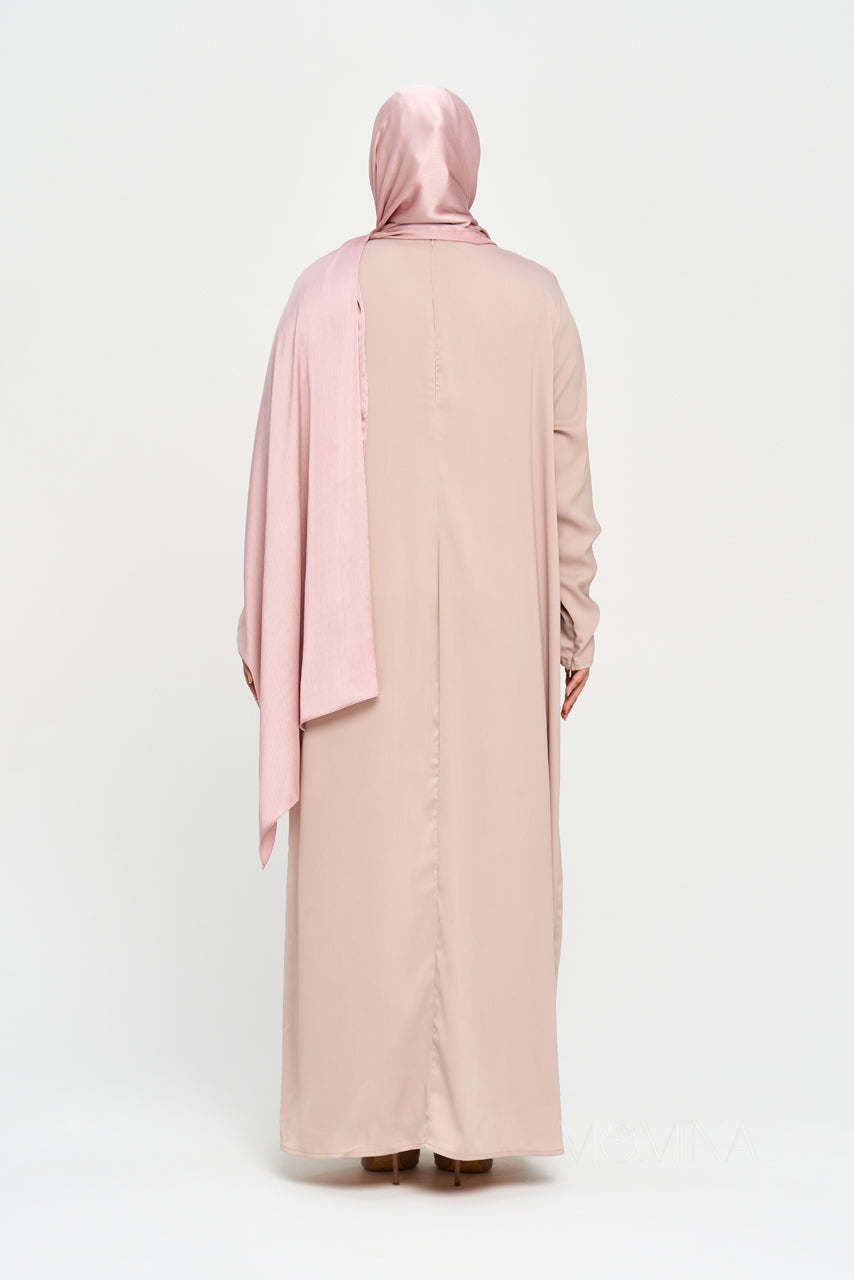 Nura Satin Abaya Set - Sandstone - Misc image 11