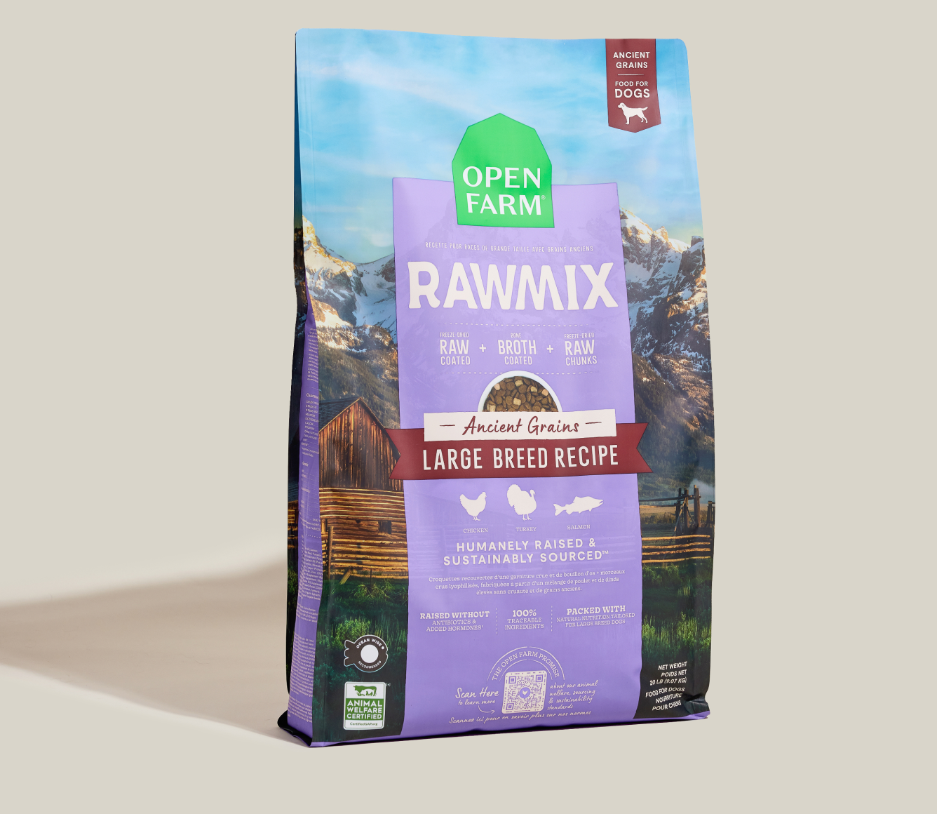 RawMix Large Breed Ancient Grains Dog Kibble - Misc image 2