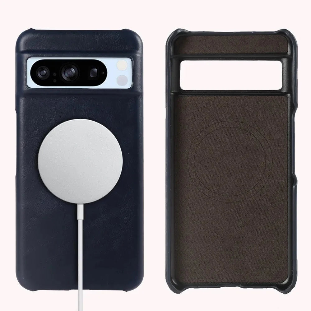 Oil Wax Genuine Leather Google Pixel Case - Furniture image 5