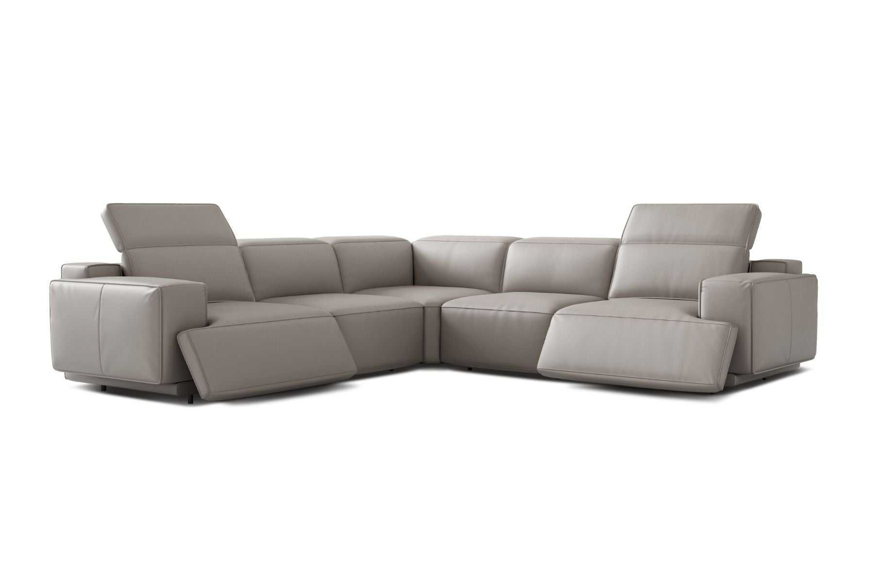 Bain 109" Leather L-Shape Corner Reclining Sofa - Misc image 17
