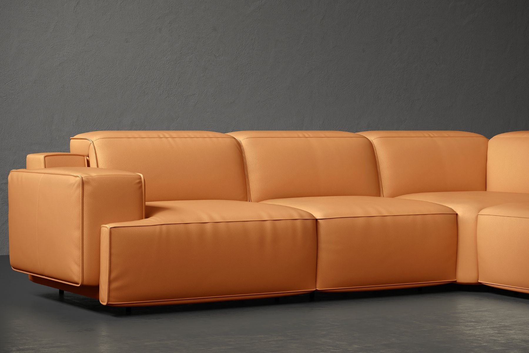 Bain 109" Leather L-Shape Corner Reclining Sofa - Misc image 6