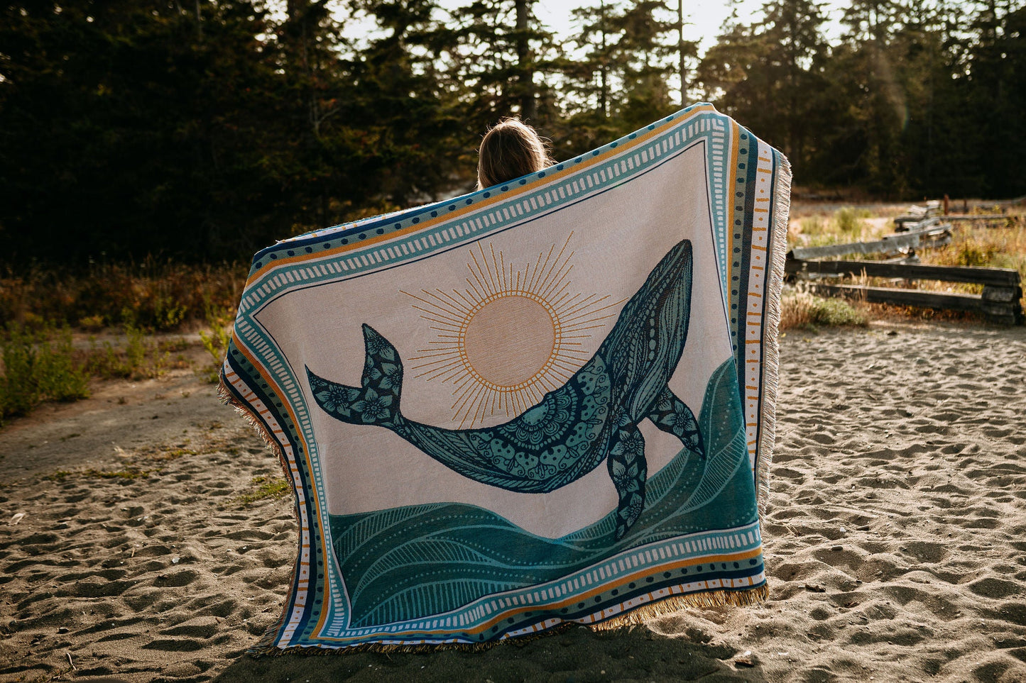 Sunrise Humpback 2.0 Woven Blanket 100% Cotton - Misc image 9