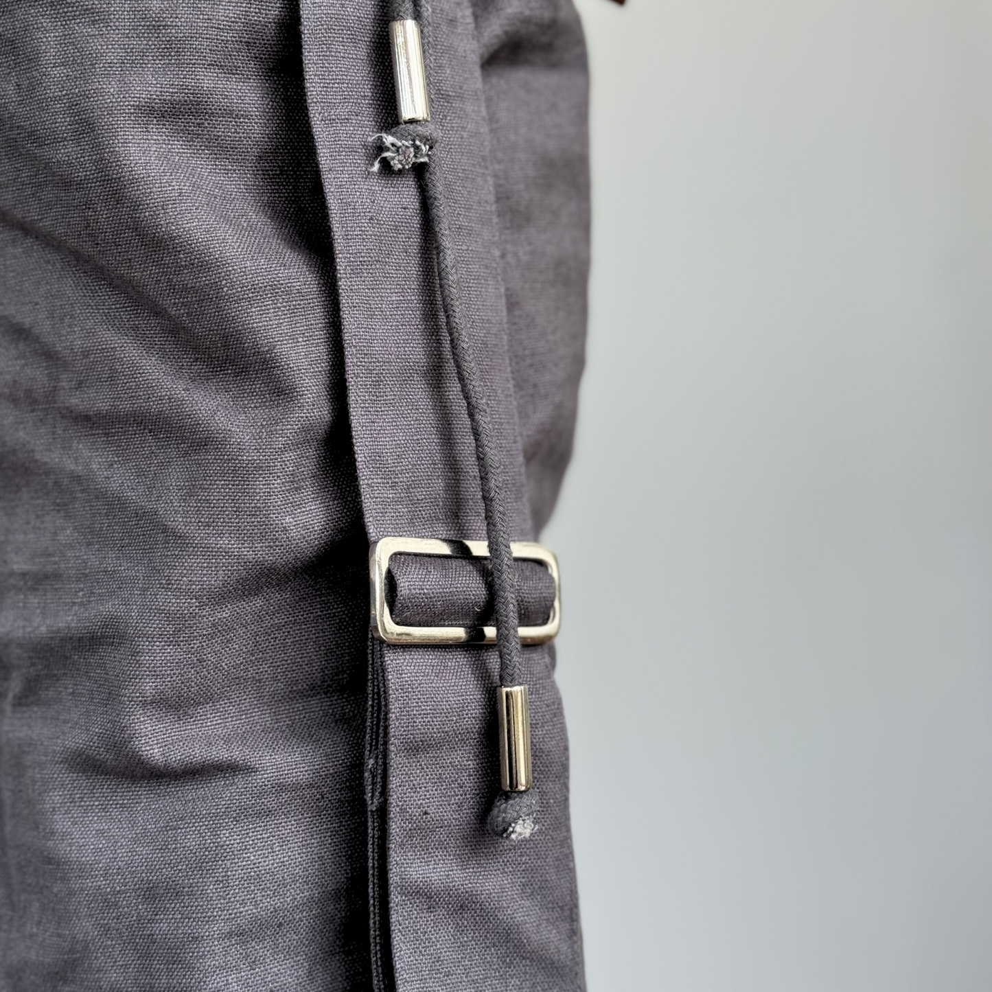 Yoga Mat Bag | GOTS Organic Cotton | Shadow Grey - Athletic image 5