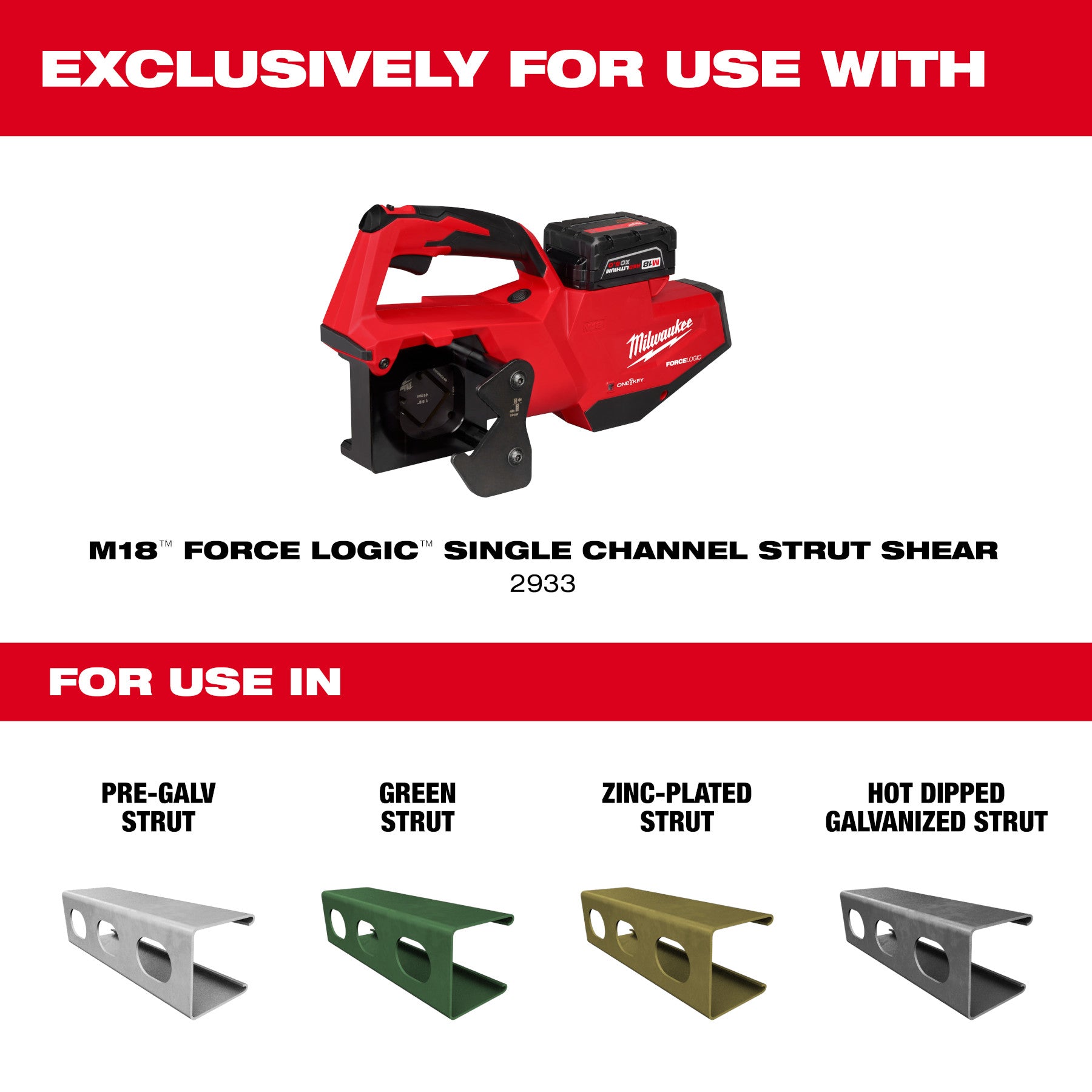 Milwaukee 49-16-1158 1" x 1-5/8 Strut Shearing Dies - Misc image 5