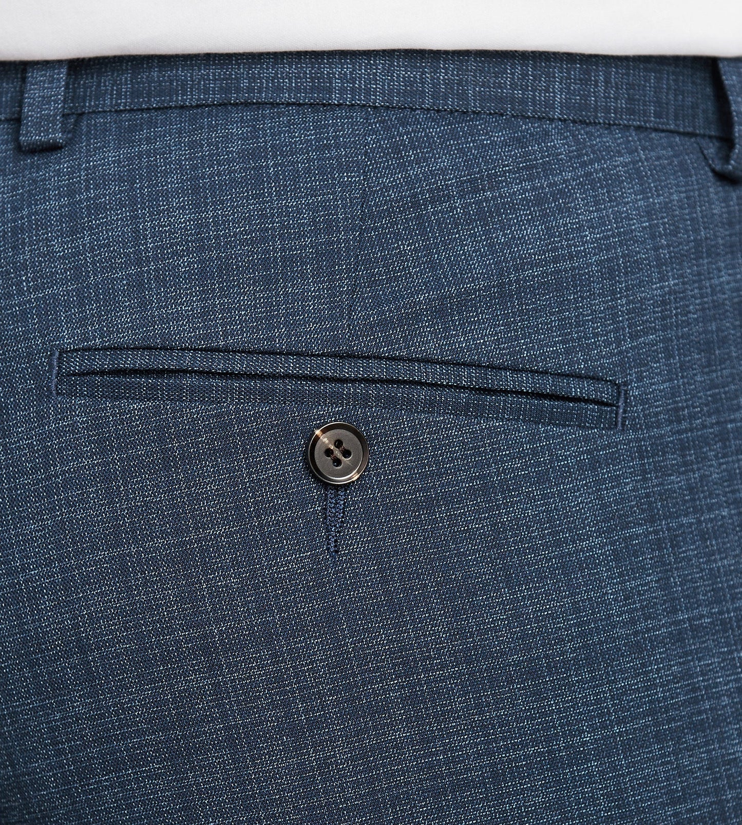 Modern Fit Blue Check Suit Pants - Misc image 4