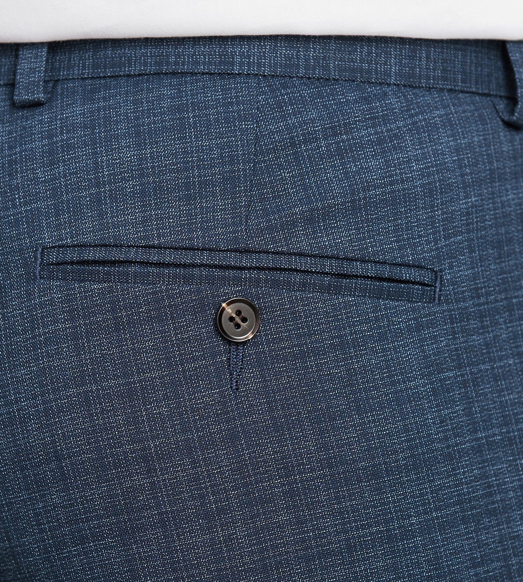 Modern Fit Blue Check Suit Pants - Misc image 4