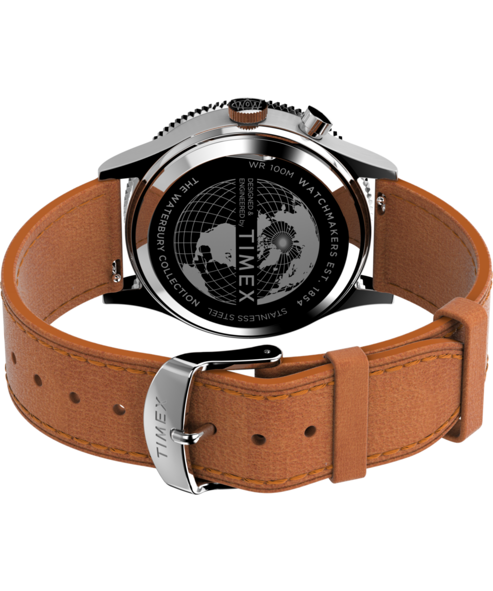 Waterbury Traditional GMT 39mm Leather Strap Watch - Misc image 5