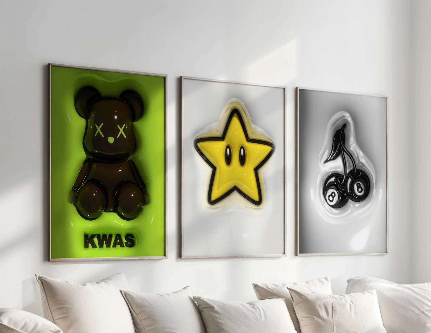Trendy Hypebeast 3D Room Decor Set of 12 - Home Decor image 10