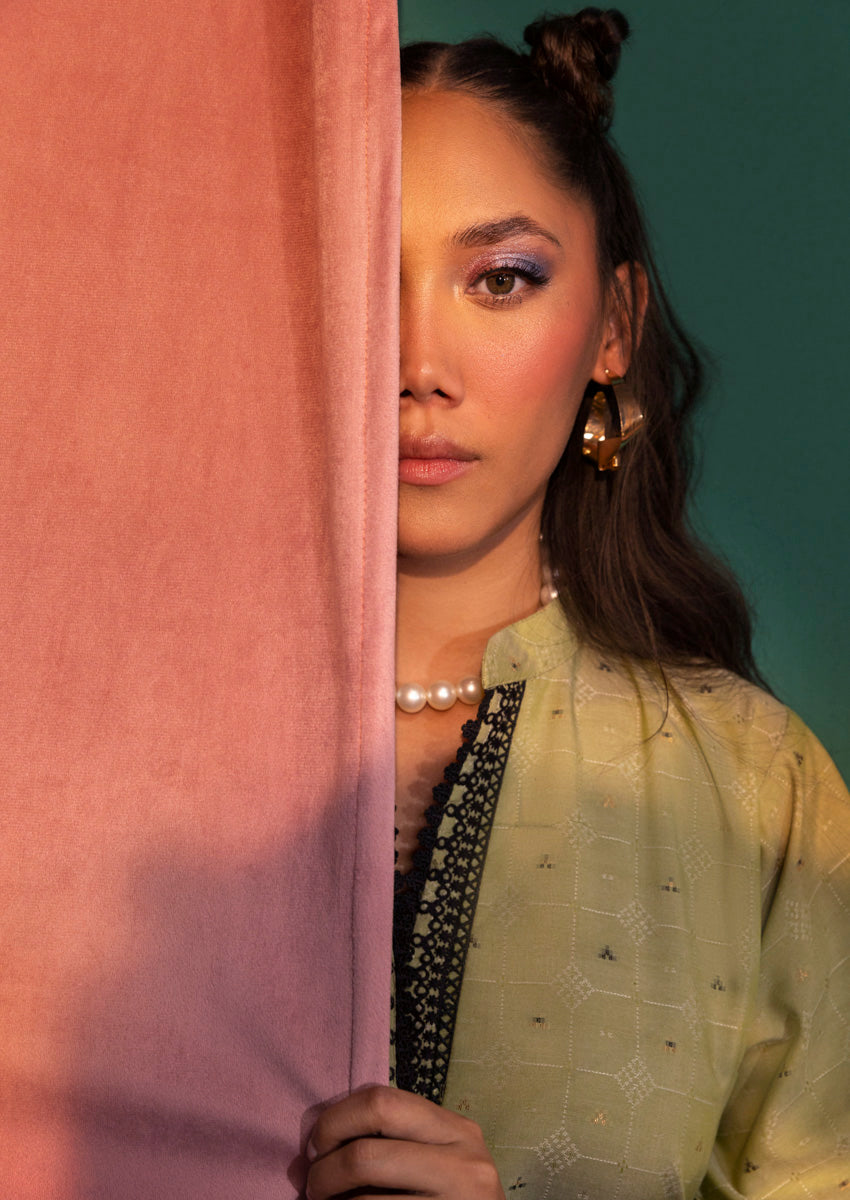 S-Green-Jacquard-2 Piece (WP2PSFS25SA3)B-05 - Apparel image 4