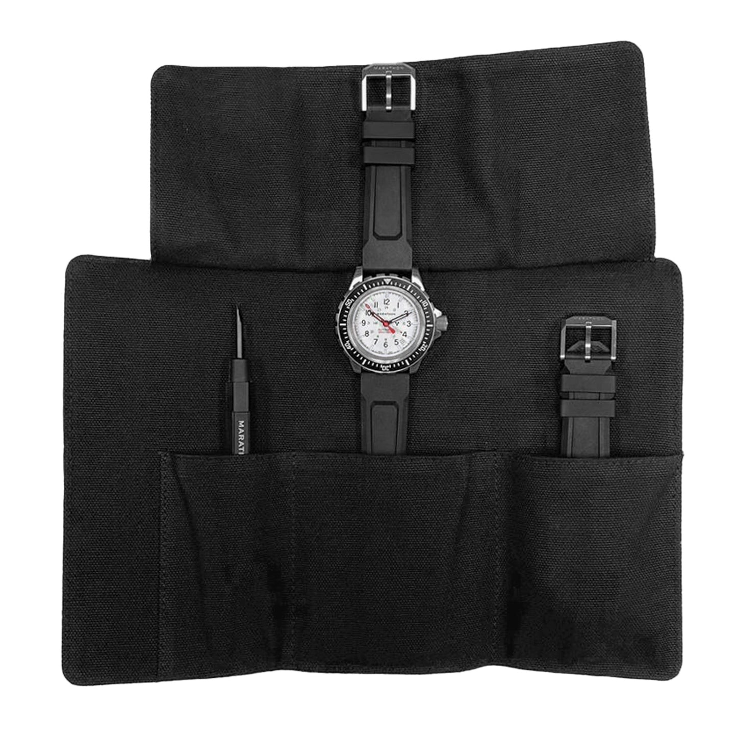 Black Canvas Watch Roll - Misc image 2