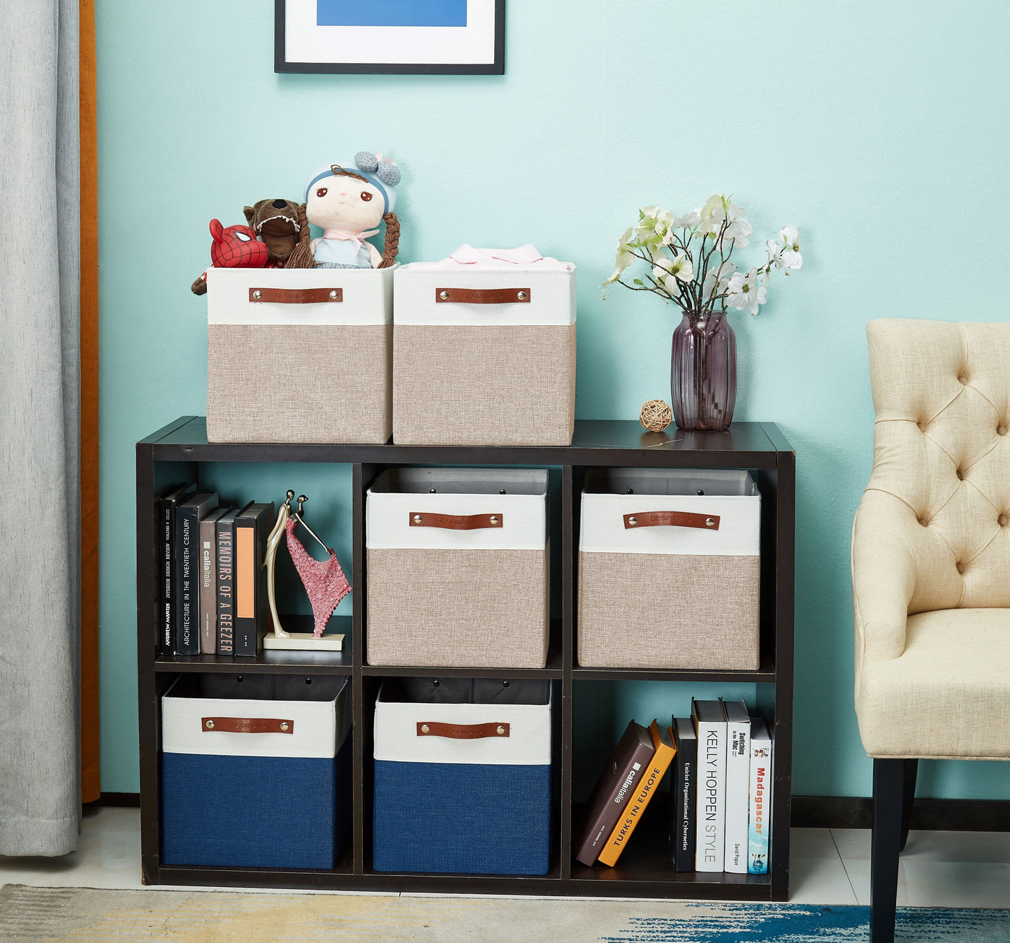 13x15 Fabric Storage Bins Collapsible Storage Basket | Sturdy Storage Organizer - Set of 4 - Misc image 7